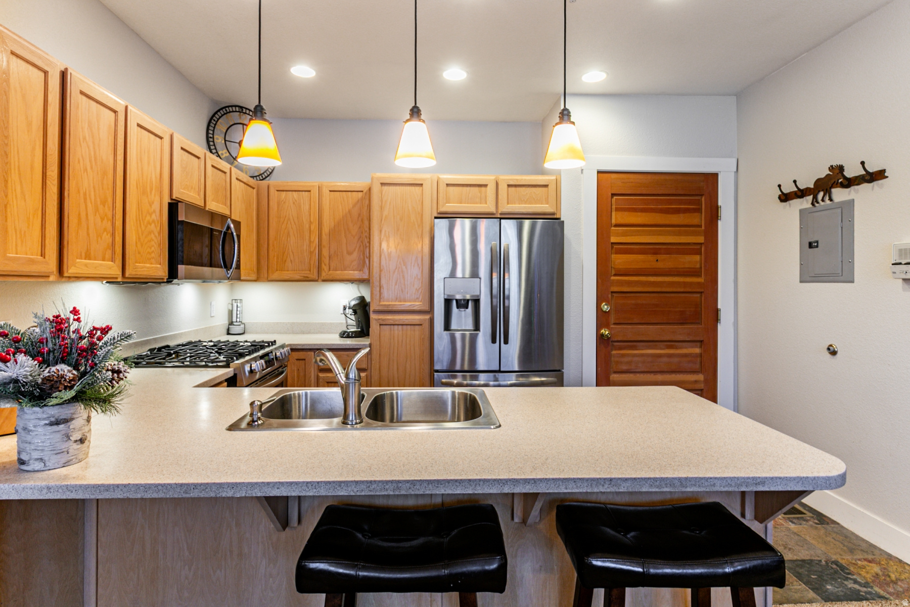 Large, affordable 2 bedroom furnished rental in Pinebrook Pointe, Park City!  This top-floor, two-bedroom condo is ready for you!   Step inside and find an open concept main area complete with a spacious kitchen, a comfortable dining space, and a cozy living room. The primary suite features a nice sized bedroom with an ensuite bath as well as as large closet. The second bedroom is perfect for guests or can  be converted into an office. The home has a wrap-around deck expanding the living space outdoors and offering an incredible setting for morning coffee, evening drinks, and a luxurious soak underneath the stars in the 8 person hot tub.  Pinebrook Point is known for its serene surroundings, easy access to incredible parks and trails, and convenient location.  With a network of amazing, woodsy uncrowed trails, you can spend hours hiking, biking, snow shoeing, or back country skiing to vistas that will not disappoint.  And once you return from your journeys, you are  just a 5 min walk to the Quarry Village shopping center, where you have an excellent selection of restaurants as well as a grocery store, hardware store hair salon, nail salon, and much more . If you want to head to Salt Lake City or Park City for work or fun, you can hop on the I-80 and be in either downtown in 20 minutes.  You just can't beat the lifestyle afforded by this home!  LEASE DETAILS:  Minimum 1 year lease.  Home comes fully furnished.  Rent includes all landscape maintenance, trash, internet, and basic cable.  Tenant responsible for other utilities.   First month's rent and security deposit due upon signing. NO SMOKING/VAPING. NO PETS. Verification of funds and employment required. The information contained herein is furnished to the best of knowledge. Tenant and/or tenant's agent responsible to verify the accuracy of all information. This information is subject to change without notice. Brokerage assumes no responsibility for accuracy.