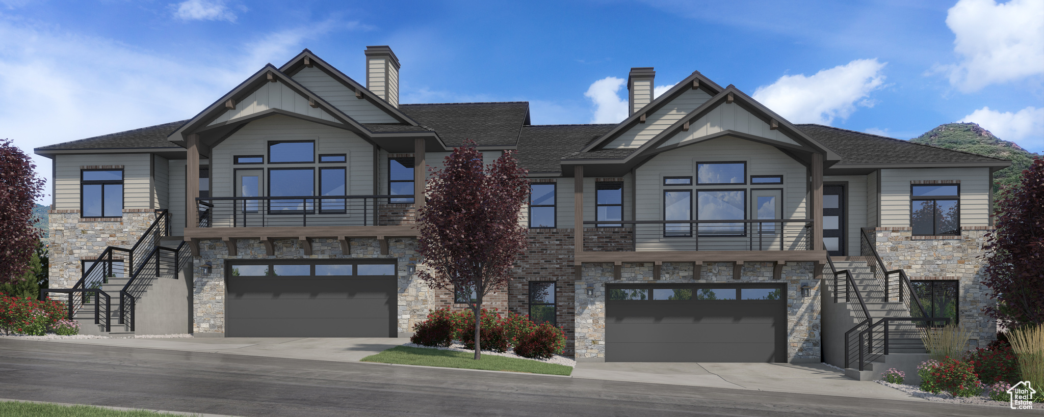 This is a semi-custom house, located on Ogden's high East Bench with breathtaking views. Elevate your living with an included elevator leading from the basement to the living area. Speaking of the basement, it has nearly 10-foot ceilings and can be finished with an additional two bedrooms, one bath, and a family room, or dream up your own custom configuration.  Choose from a variety of fixtures, finishes, and layout customizations as the interior of all units can be customized to the buyer's preferences. Options for both oversized 2-car and 3-car garages are available in all floorplans.