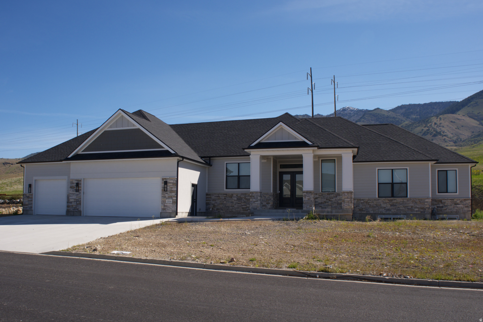 NEW CONSTRUCTION!  ****** Please contact Builder/Owner Directly for any additional information or showings ******* Elaine Reese 435-705-0203*******  Built by Castle Development in a highly desirable neighborhood showcases exceptional craftsmanship, premium materials, and attention to detail. Open-concept floor plan, gourmet kitchen, butler's pantry, dedicated office and home gym. Large windows capture beautiful mountain views with abundant natural light. Walk in closets, private bathrooms and more providing comfort, privacy, and functionality. The fully finished basement offers extensive additional living space, a kitchenette, generous storage areas, and flexibility for multigenerational living, entertaining, or long-term guests. Buyer to select carpet color from approved samples.