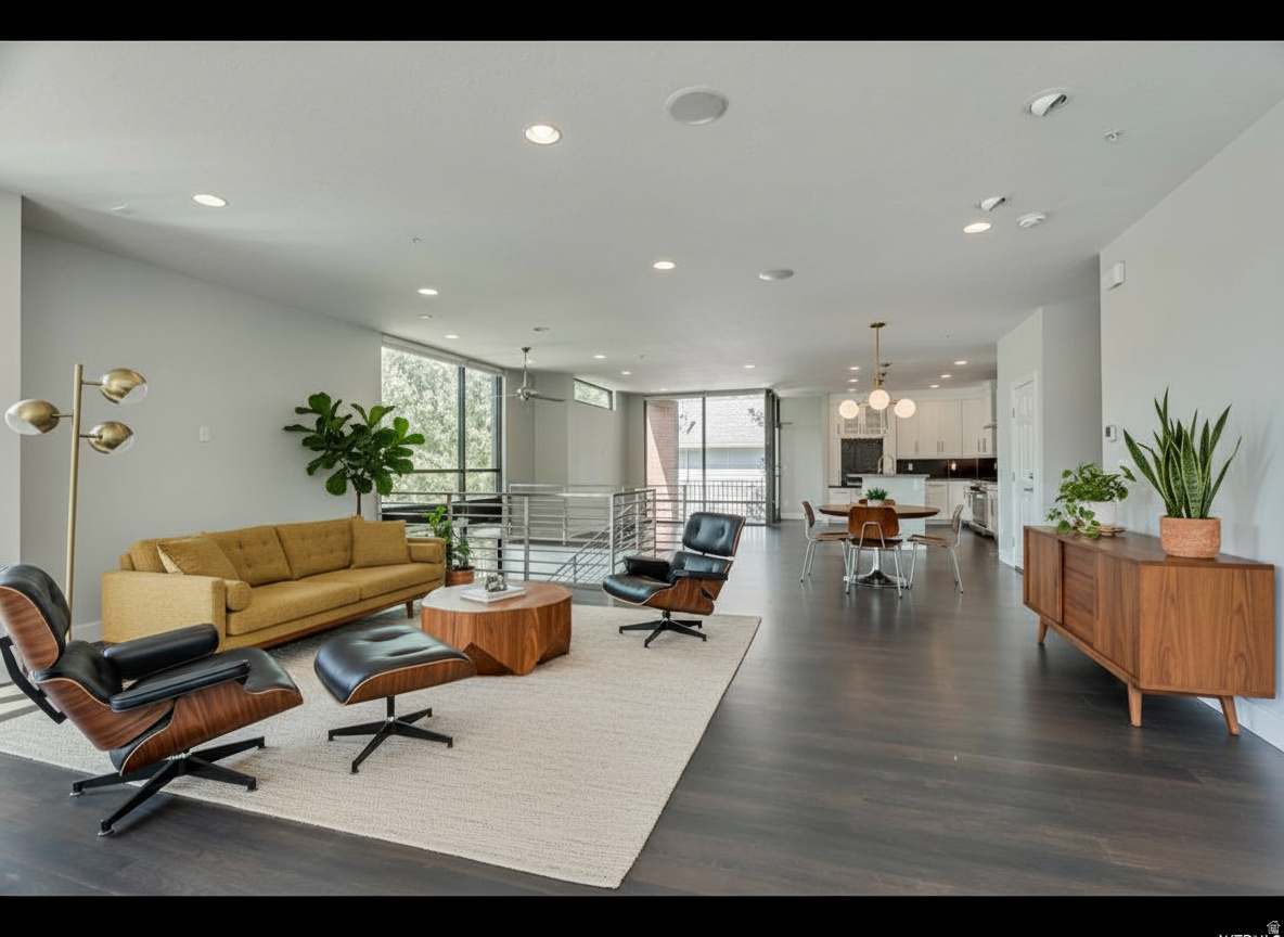 One of downtown Salt Lake City's largest luxury townhomes is now available at Markea Court. With over 3,500 square feet and two separate living units, this exceptional end-unit residence offers a rare combination of space, natural light, and low-maintenance living in one of the most desirable east-side downtown locations.  Designed by renowned architect Prescott Muir and built in 2011, this home features an open floor plan with 9-foot ceilings throughout and expansive exposures to the east, south, and west-filling the space with abundant natural light.  The main residence spans the upper two levels and includes 3 bedrooms and 2 bathrooms, complemented by a 1-bedroom, 1-bathroom unit on the lower level.  The separate unit features its own kitchen and HVAC system and private entrance, offering flexibility for guests, rental income, or multi-generational living.  Upper unit is rented for $3500 with lease ending at the end of August 2026. Lower unit is rented for $2400 and lease is ending November 2026. HOA allows for nightly rentals in partnership with Airbnb if the new owner desires to rent one or both units through that platform.   High-end finishes are found throughout, including real walnut hardwood floors and stairs, custom cabinetry, and distinctive granite countertops with a full backsplash. The chef's kitchen is equipped with a 36-inch stainless steel KitchenAid professional-grade gas range and convection oven, paired with a vented hood that exhausts directly to the exterior.  The primary suite provides a true retreat, featuring a jetted soaking tub and steam shower, along with Brazilian slate flooring in the bathrooms. Additional highlights include built-in surround sound with Klipsch in-ceiling speakers, CAT5 Ethernet wiring throughout, and ultra-high-speed Google Fiber internet.  Comfort and efficiency are top of mind, with a dual-zone high-efficiency HVAC system, two 40-gallon water heaters, and thoughtful sound insulation incorporating solid brick construction and premium Andersen 100 Series and commercial-grade aluminum storefront windows-creating a remarkably quiet interior.  Outdoor living is equally inviting, with two private decks, including a gas line for grilling. In addition, this townhome has 720 square feet of outdoor space that is ready to be developed, and is the only townhome in the community to include outdoor space.  Currently, a fenced area has been approved by the HOA as shown as a mockup in the images.  This home currently has tenants, please don't disturb.   Opportunities like this are rare-don't miss your chance to own one of downtown SLC's premier townhomes.