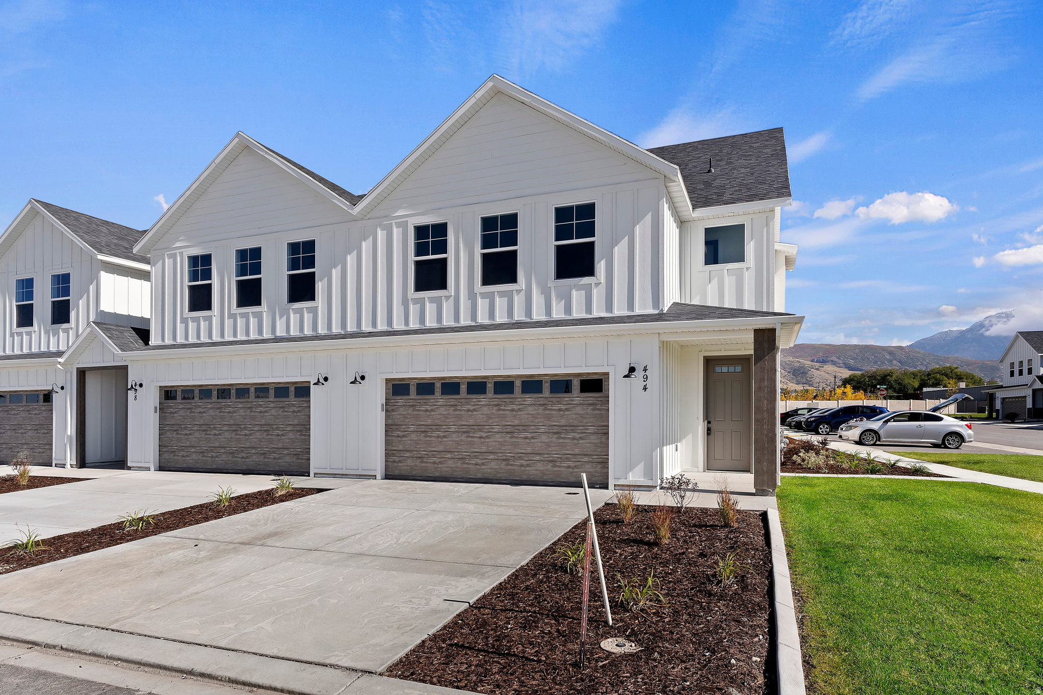 GRAND OPEN HOUSE SAT 5/9 FROM 1-3PM! Come check out our NEW incentives (including W/D/F & preferred lender incentive)! Move in ready end of this month (May)! Step into attainable luxury! Open House is held at our decorated model at 503 N 475 W Lindon (models of all floorplans available!). 2-story mid lot w/ 2-car garage and 6' fully privacy fenced yard - the most private townhome you'll find! 1 GB fiber internet included in HOA. Home includes many upgrades: walk-in pantry, farm sink, quartz counters, soft-close cabinets, stainless appliances, LVP, upgraded carpet, EV charging roughed, radon mitigation, tankless descaling water heater, and double wall construction for noise suppression! Has a spacious loft, FULL SIZE laundry room, DOUBLE primary walk-in closets, 9' ceilings, & TONS of storage. More than ample parking for the community. Small neighborhood feel. Model for THIS FLOORPLAN is located at 497 N 475 W Lindon. Square footage figures are provided as a courtesy estimate only and were obtained from building plans. Buyer is advised to obtain an independent measurement. Exterior finishes may vary.