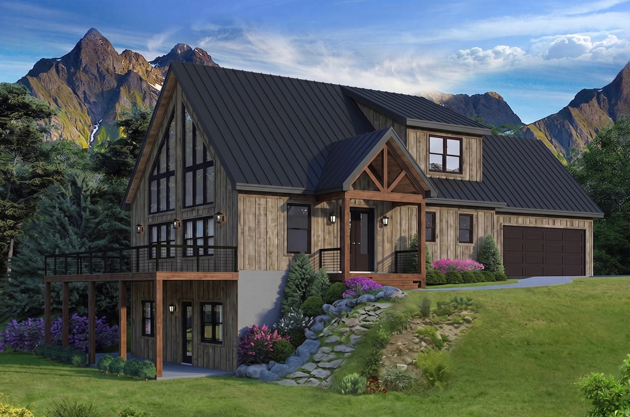 Your Own Private Mountain Escape. 9 Acres. 8,400 Feet. Built for You. Imagine waking up above the noise, above the heat, above the grind. Morning views from the deck with nothing but mountains and pine trees in every direction. This is what you are building at Soldier Summit Estates. Starting at $1,000,000 you get the land and a fully custom mountain modern cabin built to your specs. Main floor living the way a cabin should be. Vaulted great room, chef's kitchen, master suite on the main, two bedrooms and a loft upstairs, double garage, and a massive deck made for summer nights and winter mornings. Unfinished basement gives you room to grow into it on your own terms. Finish it out and you've got a full guest suite, family room, and additional bath, all on your timeline and budget. Water and power already on site. Year-round road access. Domestic pets welcome. This lot is one of the select few in Soldier Summit Estates that allows horses. Horse property! 32 miles from Utah Valley. Minutes from world class fishing at Strawberry and Scofield Reservoirs. Endless trails for side-by-sides and four wheelers right outside your door. This is not a cookie cutter cabin. This is yours, built the way you want it, in a place worth coming back to every single time. Floor plan: https://www.houseplans.net/floorplans/94000566/mountain-plan-2113-square-feet-3-4-bedrooms-2.5-bathrooms Land listing: https://www.utahrealestate.com/2160605 Send offers to Luke@redsign.com