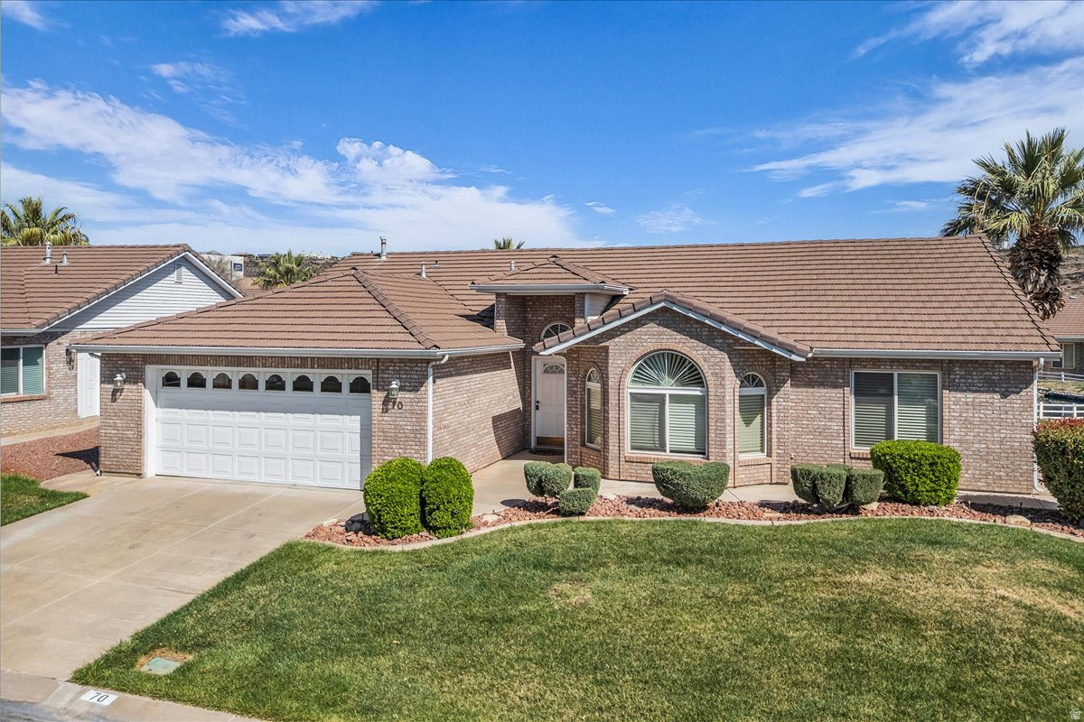 Located in the desirable 55+ community of Meadow Creek, this well maintained 3 bedroom, 2 bathroom home offers comfortable living in a peaceful setting. The home backs directly to the community pond, providing a serene backdrop. Inside you'll find a bright and open layout with vaulted ceilings that enhance the spacious feel of the living areas. Conveniently located near the hospital, grocery stores, restaurants and everyday amenities.