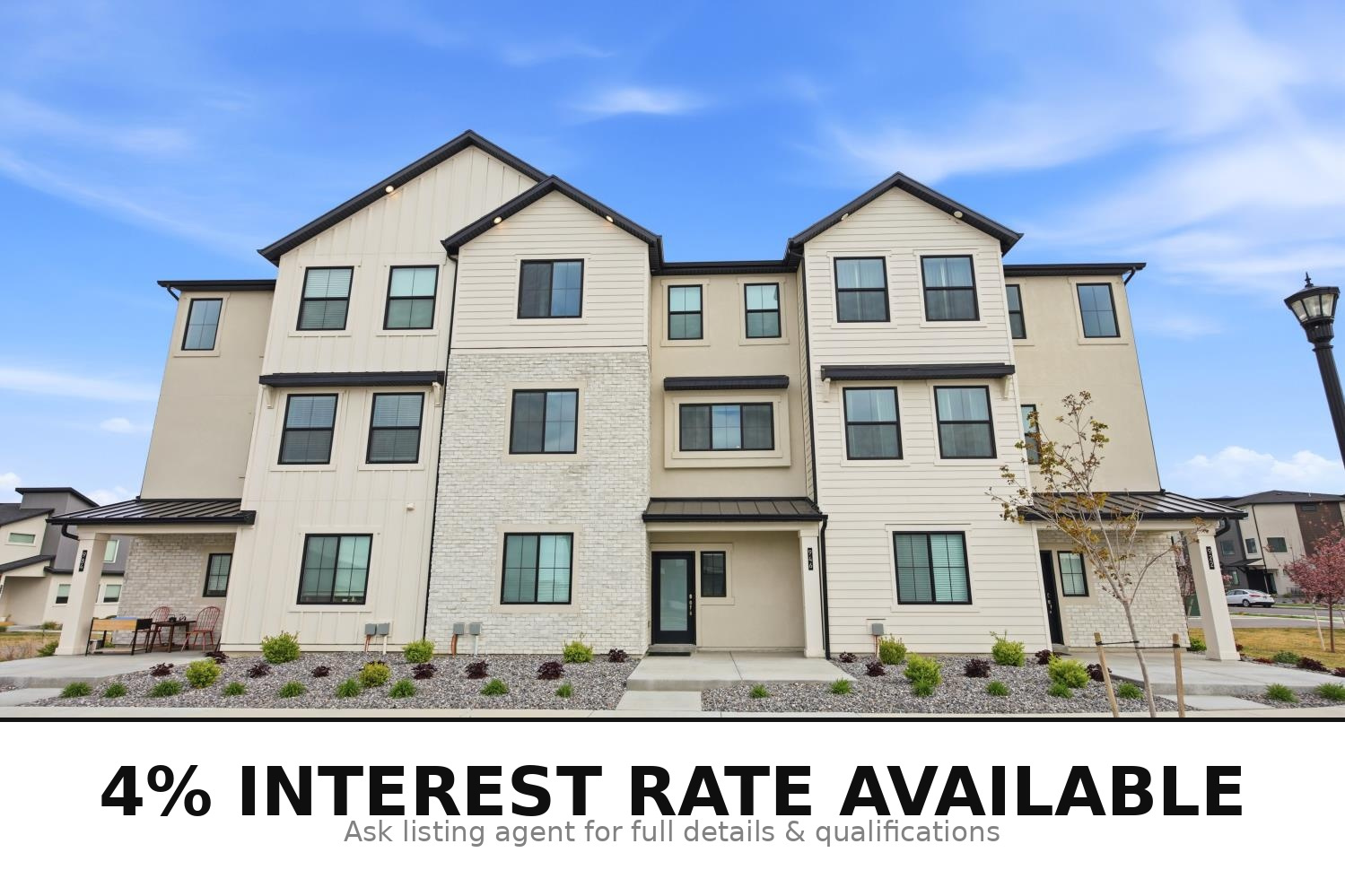 Welcome to this pristine, immaculately maintained townhome in the heart of American Fork, where thoughtful upgrades and modern comfort come together seamlessly. The open-concept layout is elevated by 9-foot ceilings, extended-height cabinetry, and a stunning custom high-end fireplace that anchors the main living space with warmth and style. Just off the kitchen, a versatile flex room with a window offers the perfect opportunity for a home office, guest space, or easily functions as an additional bedroom. Designed for both comfort and efficiency, the home features a 3-zone upgraded HVAC system for targeted climate control, a water softener, and upgraded electrical with 240V in the oversized 2-car garage-ideal for EV charging. Every detail has been carefully considered, creating a truly move-in-ready home in a highly desirable area close to shopping, dining, and continued growth throughout Utah County.