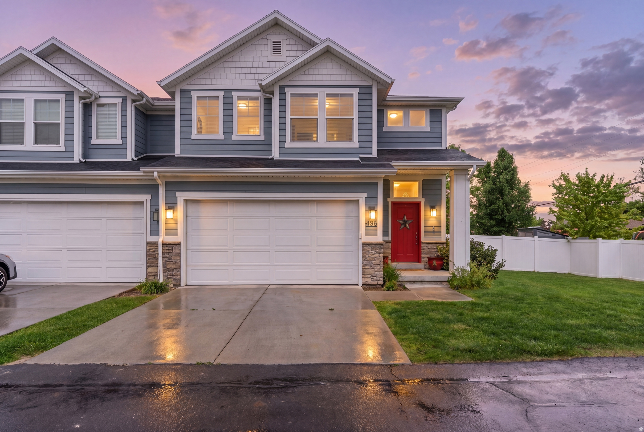 Stunning newer modern farmhouse townhome in the heart of Millcreek, showcasing panoramic windows that flood the home with natural light and highlight the open-concept design. This beautifully maintained 4-bedroom, 3.5-bath home offers the perfect blend of style, comfort, and functionality. The main level features a spacious living area that flows seamlessly into a designer kitchen complete with granite countertops, modern appliances, abundant prep space, and upgraded finishes throughout. Thoughtful trim and custom woodwork enhancements add warmth, charm, and character to the contemporary design. Upstairs, the oversized primary suite provides a relaxing retreat with generous space and a luxurious feel. Additional highlights include spacious secondary bedrooms, well-appointed bathrooms, ample storage, and a functional layout ideal for both everyday living and entertaining. Conveniently located near shopping, dining, parks, and easy freeway access, this exceptional home offers low-maintenance living in one of the Salt Lake Valley's most desirable communities.