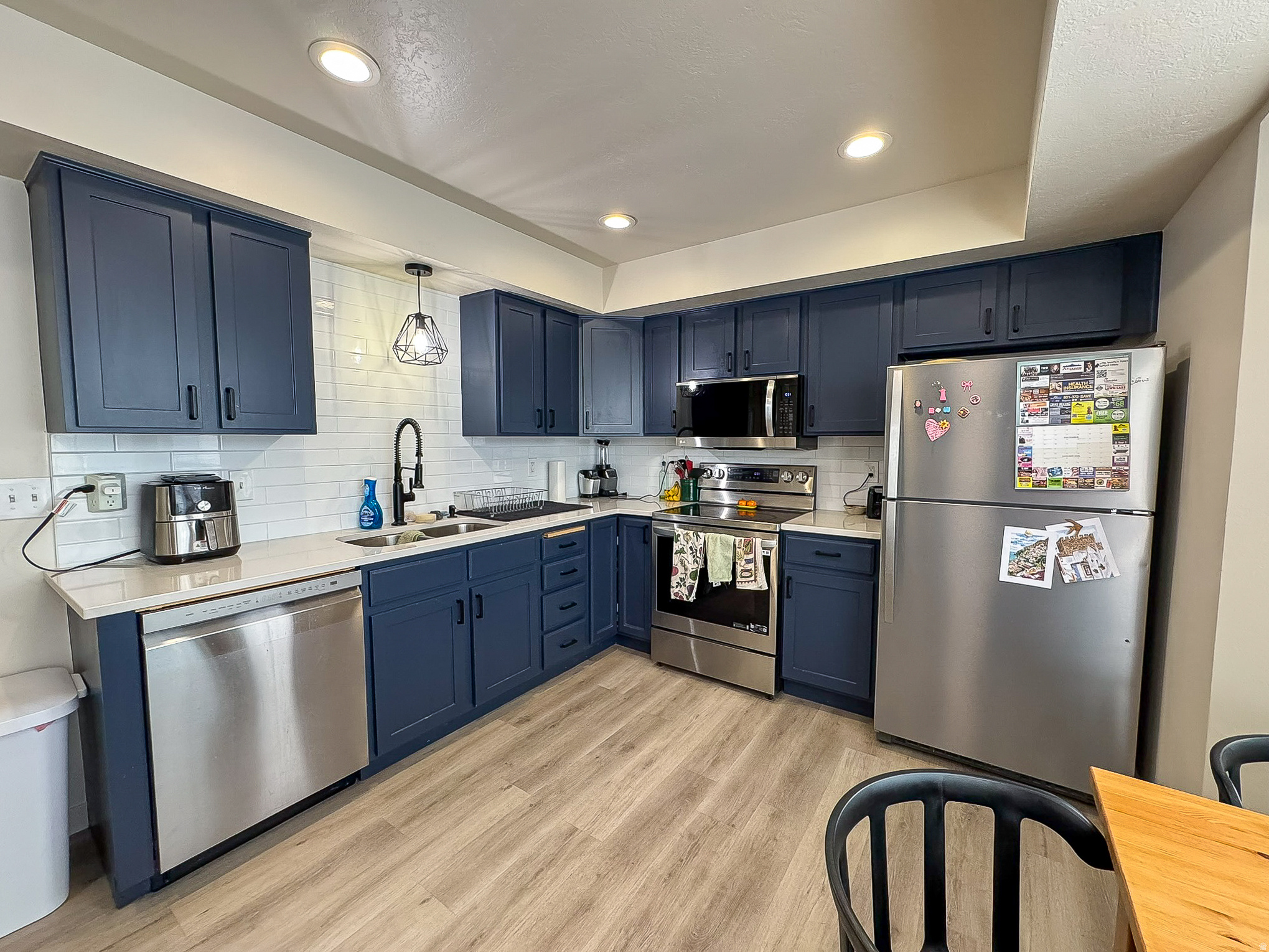 NEWLY REMODELED - Temple Lane condo just minutes from Brigham Young University featuring 4 bedrooms and 3 baths, including a private master suite, 2 upstairs private bedrooms, and newly finished basement bedroom. Renovated with LVP flooring, fresh paint, updated cabinets, countertops, 2 covered garage spaces, and abundant open parking.
