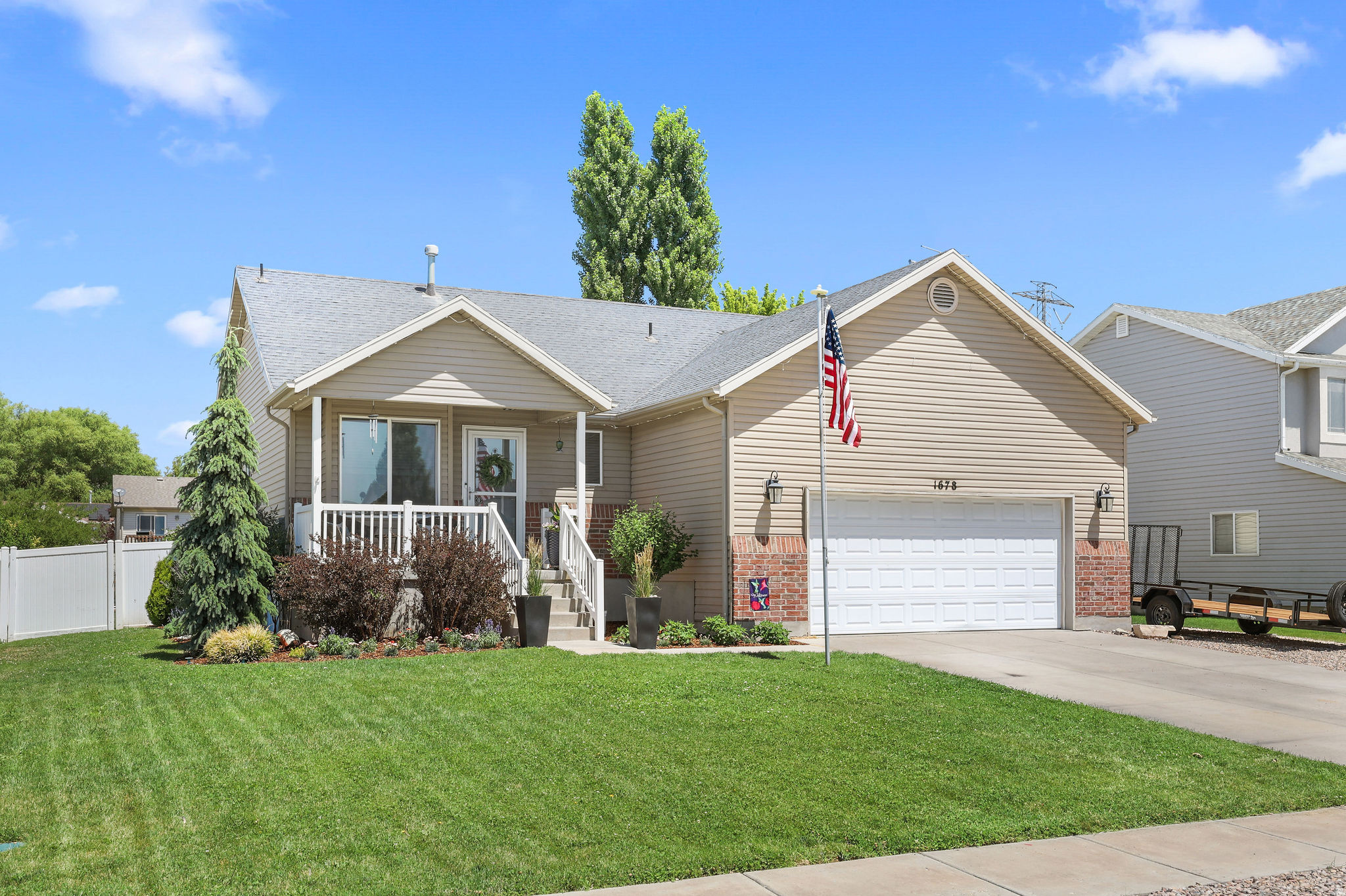 Conveniently located near Hill AFB, schools, shopping, and restaurants, this solid home shines brightest in the backyard. The true showstopper is your private backyard urban hobby farm! Beautiful, vegetable garden ready for fresh harvests. Well-designed chicken coop for fresh eggs. Quality custom shed for storage and projects. Fully fenced and perfect for relaxing or entertaining, this backyard turns the property into a true gem. Great access + unique outdoor features = fantastic value! Square footage figures are provided as a courtesy estimate only and were obtained from county records.  Buyer is advised to obtain an independent measurement.