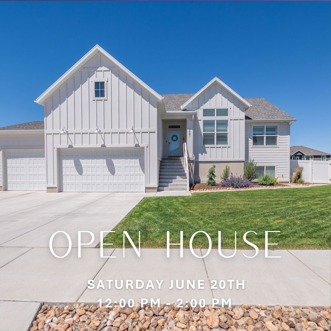 *OPEN HOUSE Saturday, June 20th 1-3 pm* Assumable 4.625% VA Loan! Why wait to build when you can have the upgrades, space, and landscaping already done? Located in the desirable Green Farm community, this beautifully finished Rambler with single-level living offers over 3,200 square feet of thoughtfully designed living space with main-level living, a recently fully finished basement, and room for all your toys (double RV parking pad in backyard). The open-concept layout flows seamlessly into the dining and living spaces, highlighted by tray ceilings, plantation shutters, custom shiplap accents, and abundant natural light. The heart of the home is the spacious kitchen featuring quartz countertops, island, a gas range, walk-in pantry, and all appliances included + washer & dryer.  The main-level primary suite complete with a large walk-in closet, dual vanities, separate soaking tub, and walk-in shower. A practical mudroom with built-in bench and hooks helps keep everyday life organized. Brand new carpet upstairs. Downstairs, the newly finished basement provides tons of character and charm (wet bar features butcher )as well as additional living space perfect for entertaining, guests, hobbies, or a home theater. 50 gallon water heater and water softener already installed. Outside, you'll enjoy a fully fenced yard, a 3-car garage, and oversized RV parking with plenty of room for trailers, campers, boats, and recreational vehicles. Situated near walking trails, pickleball courts, parks, and open space, this home combines convenience, recreation, and comfort in one of West Haven's most sought-after neighborhoods. This isn't just a home-it's the opportunity to enjoy the benefits of newer construction without the wait, expense, or hassle of completing the upgrades yourself. Don't wait, make this house your home!!