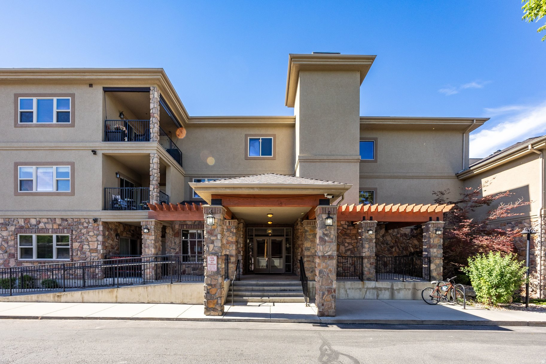 Incredible three bedroom three bath penthouse condominium in the heart of Sugarhouse. Main living room area has vaulted ceilings and a gas fireplace.  Open kitchen with granite countertops and stainless steel appliances opens onto the semi formal dining space and great room with french door access to a large covered deck with views of the valley and mountains.  Private primary suite with access to an additional covered deck and a spacious bathroom with separate jetted tub and shower, and a large walk in closet with built ins.  An additional en-suite bedroom, third bedroom, bathroom and laundry room complete the unit.   Newer paint, carpet and light fixtures.  Enjoy sunsets on one of the covered decks or walk to nearby shops and restaurants.  Convenient freeway access to downtown Salt Lake City, less than 30 minutes to Park City, Big and Little Cottonwood Canyons. Building amenities include a gym, pool table room, theater room and game room.  Two assigned covered garage spots.  Don't miss this rare opportunity to own this unique property! All information herein is deemed reliable but is not guaranteed. Buyer is responsible to verify all listing information, including square feet/acreage, to buyer's own satisfaction.
