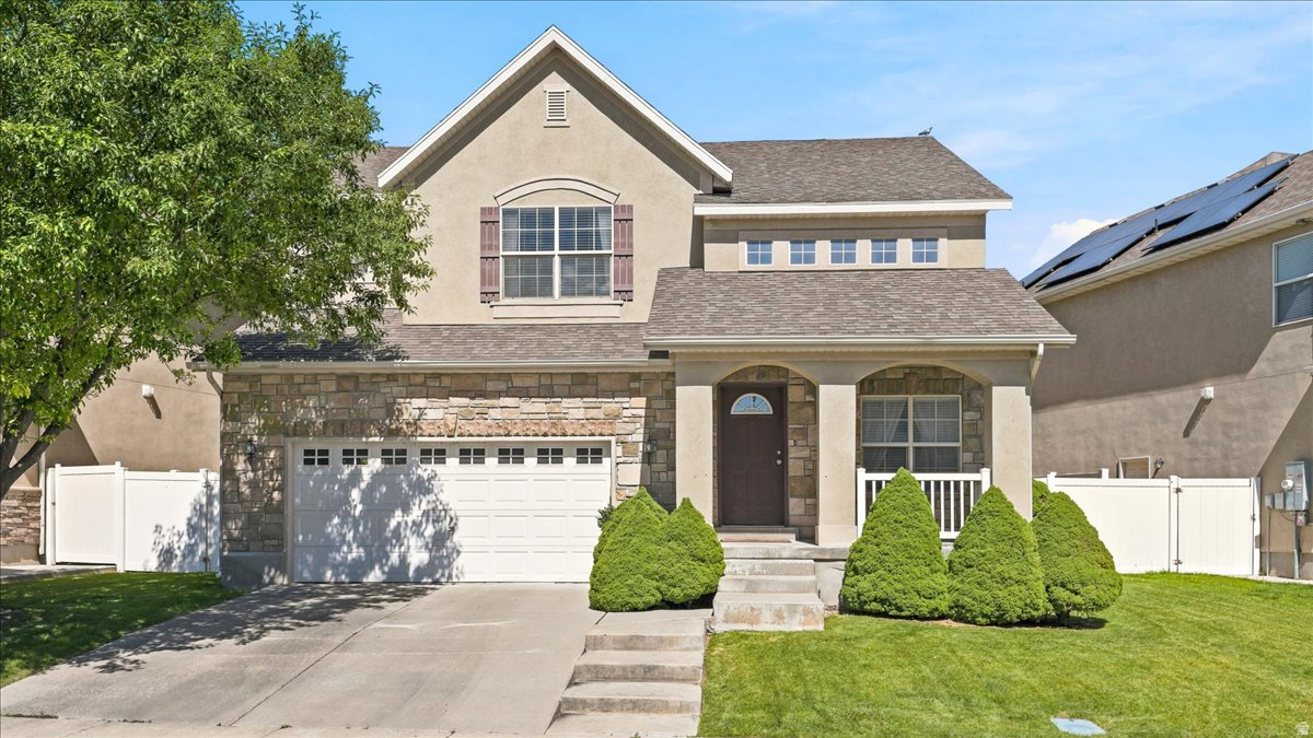 Located in a wonderful, quiet neighborhood, this extremely well-cared-for, one-owner home offers pride of ownership throughout. Featuring 5 bedrooms and 3.5 bathrooms, the home provides plenty of space for family and guests. The inviting front room showcases a vaulted ceiling, creating a bright and open atmosphere. The kitchen is appointed with granite countertops and a beautiful tile backsplash, offering both style and functionality. Step outside to enjoy the fully landscaped backyard, where mature trees create a private, secluded retreat perfect for relaxing, entertaining, or enjoying the peaceful surroundings. Conveniently located near shopping, parks, schools, restaurants, and everyday amenities, you'll love having everything you need just minutes from home while still enjoying the tranquility of this established neighborhood. Combining a desirable location, thoughtful floor plan, and meticulous care, this move-in-ready home is one you won't want to miss. Buyer to verify all information.  Square footage figures are provided as a courtesy estimate only.  Buyer is advised to obtain an independent measurement.
