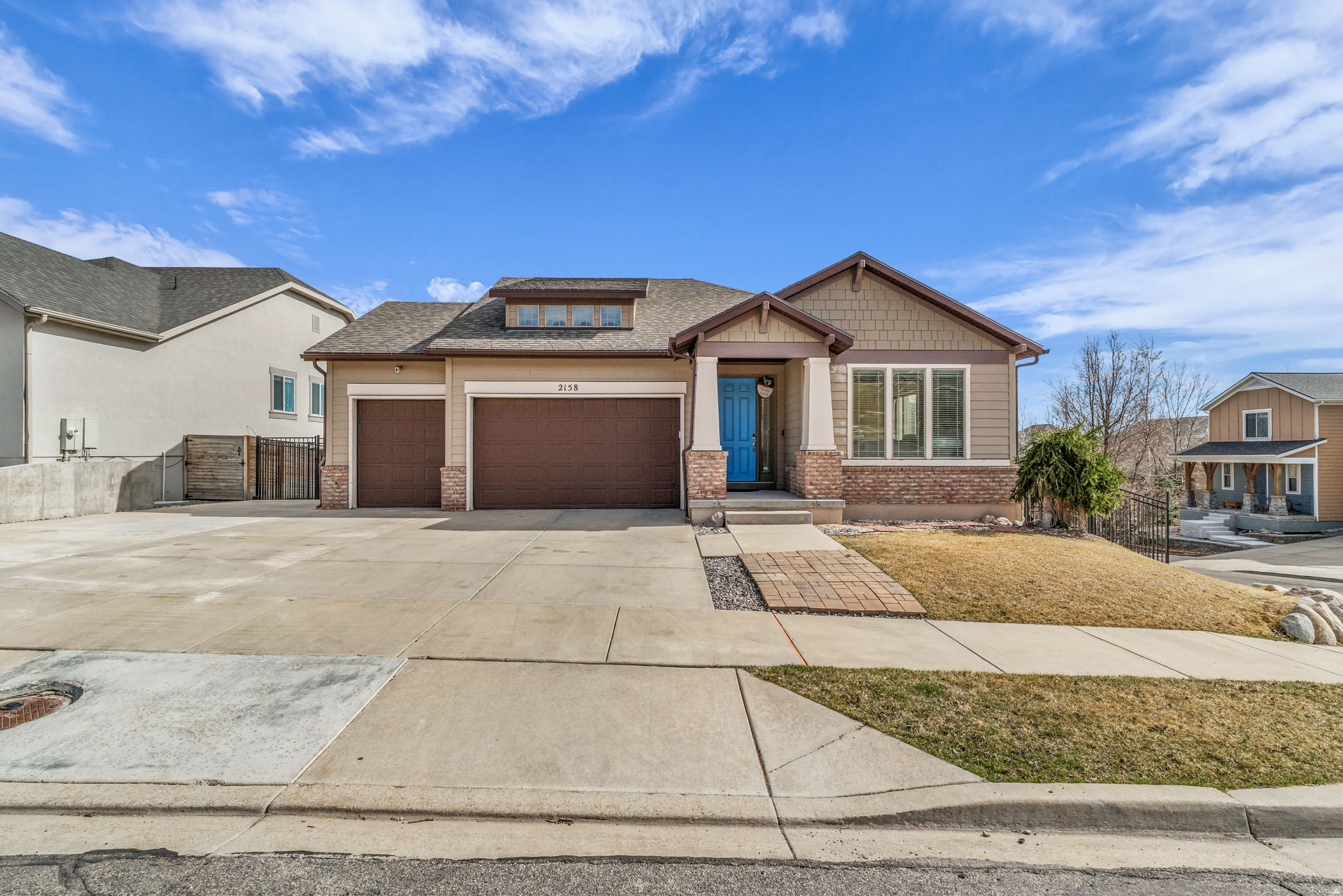 Hard to find Draper rambler with stunning mountain, valley, and Utah Lake views. Open floor plan with main floor living, formal living/dining, and spacious kitchen/great room. Newly expanded wraparound deck and custom concrete patio create incredible outdoor living spaces with panoramic views into Alpine. Fully finished basement with large family room, abundant storage, and plumbed for a future second kitchen. There is currently a wet bar there. 2005 Parade of Homes, Energy Star Certified, and well maintained. HOA includes pool, gym, clubhouse, cable, and community events. Minutes to I-15, Silicon Slopes, Alpine, Lehi or Draper.