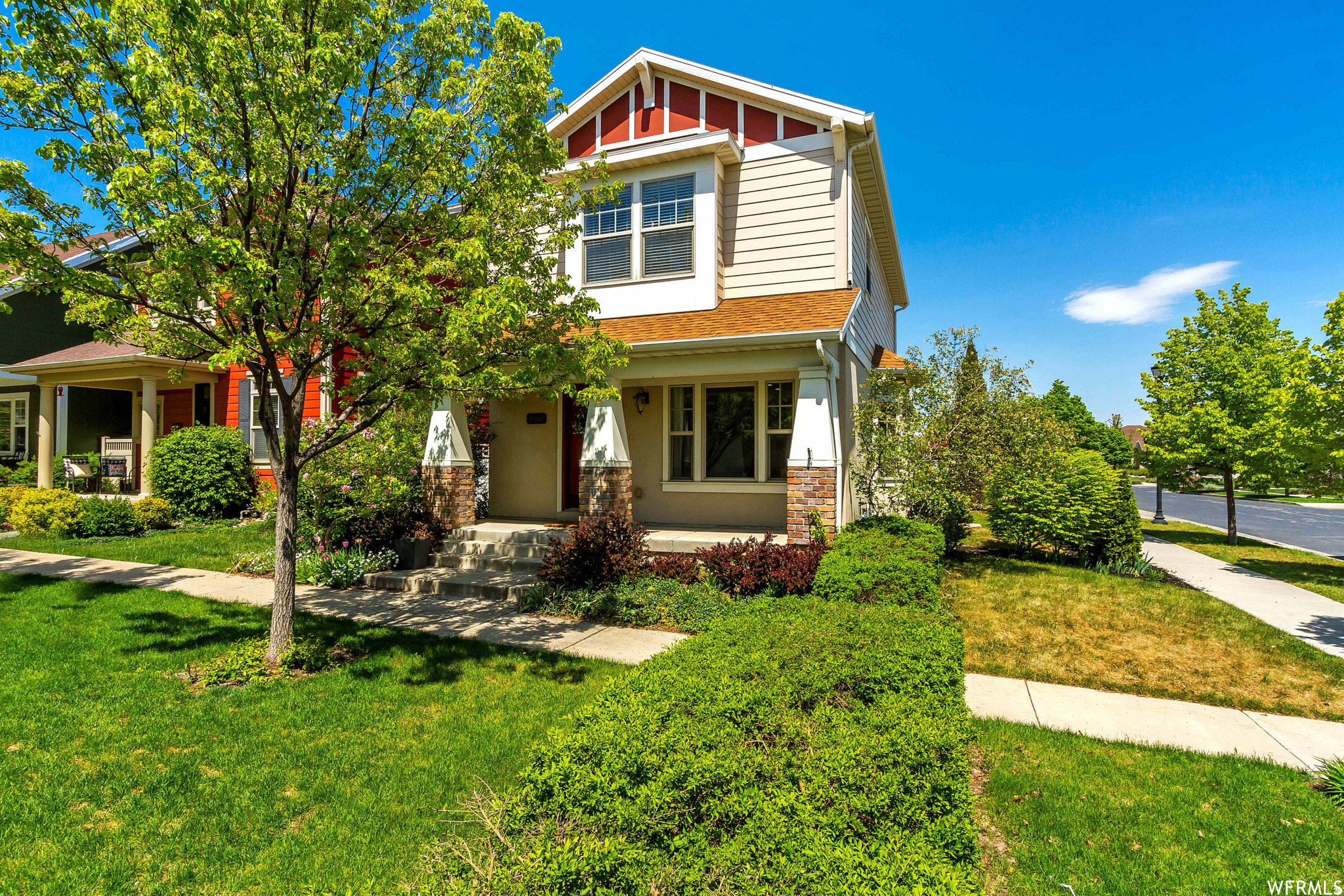 This is the Daybreak home buyers have been waiting for. Built in 2007 and lovingly maintained, this 4-bedroom, 2.5-bath, 2-story home offers 1,836 sq ft of comfortable living space with LVP flooring, carpet, and tile, plus a fully finished basement that is perfect for a second family room, home office, or guest space. The 2-car garage features extra length and storage above, making organization easy from day one. Mountain and valley views frame the property outside, while mature trees, fruit trees, pines, and fully landscaped grounds with auto-full sprinklers and drip irrigation make the yard a true retreat. Bay windows flood the home with natural light, Living in Daybreak means access to miles of biking trails, a community gym, playgrounds, a heated in-ground community pool with spa, tennis and racquetball courts, picnic areas, and snow removal, all for just $433 per quarter it includes cable . Fiber internet is available and the community is minutes from Bangerter Highway, Mountain View Corridor, shopping, restaurants, hospitals, and TRAX. Zoned for Eastlake Elementary, Mountain Creek Junior High, and Herriman High School.