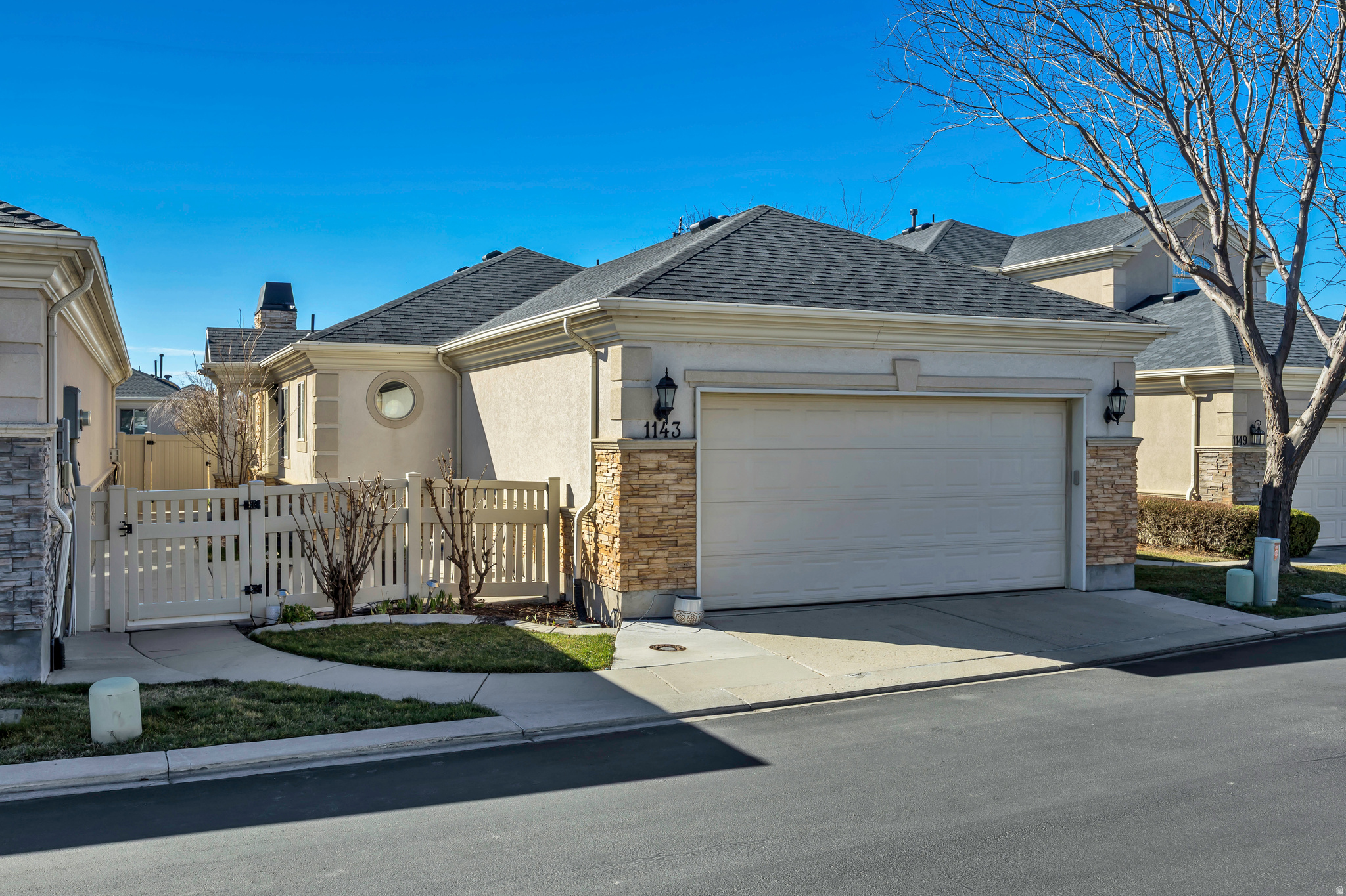 Step into this beautiful move-in-ready home located in a private gated community. Every detail has been thoughtfully upgraded, featuring stunning granite countertops, rich stained knotty alder cabinetry with soft-close drawers, a stylish tile backsplash, updated light fixtures, a Nest thermostat, newer carpet and tile flooring, and elegant tile surrounds in the bathrooms. The finished lower level offers recessed wall displays, a spacious media room, a comfortable family room, two additional bedrooms, and a full bathroom-perfect for entertaining or relaxing. Out back, enjoy breathtaking views of the Wasatch mountains, creating a peaceful and scenic backdrop to your home. Roof and water heater have also recently been replaced. Schedule your showing today-homes like this don't stay on the market for long! Square footage figures are provided as a courtesy estimate only and were obtained from the county records. Buyer is advised to obtain an independent measurement.
