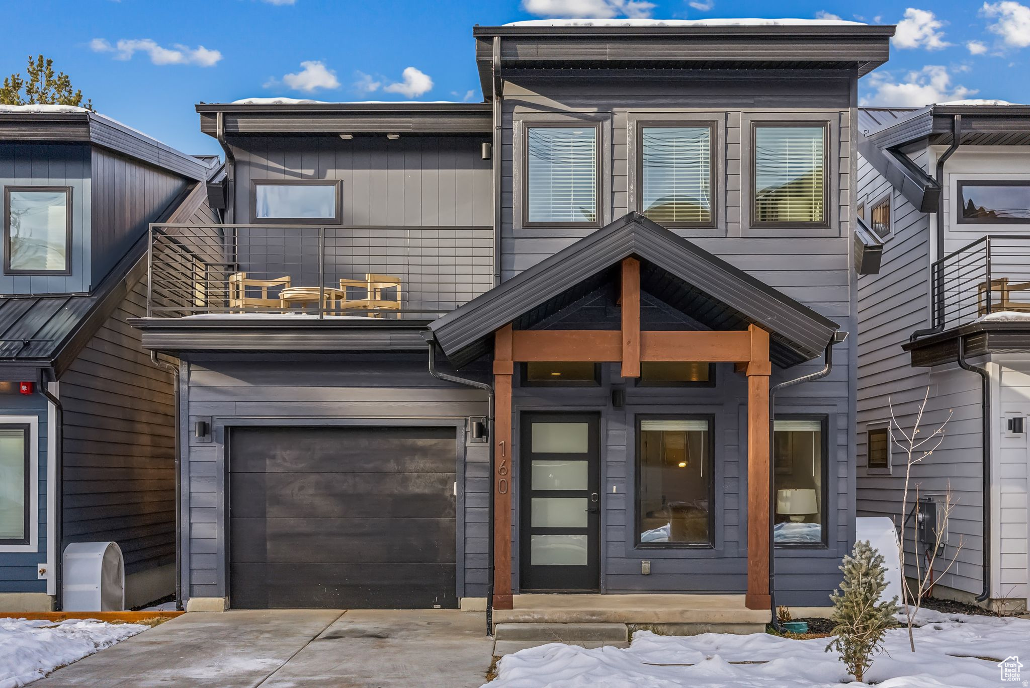 Welcome to this stunning two-story contemporary home in Old Town Park City!! This newly built home is being offered fully furnished and located steps away from the base of Park City Mountain Resort, Park City Golf Club, City Park and Historic Main Street. This location is incredible! The home is drenched with natural light, current color schemes, textiles and finishes! LED recessed lighting, window treatments,waterproof LVP flooring, artistic shiplap accents, illuminated floating shelves, counter to ceiling herringbone backsplash, smart home wired, and full fire suppression system to name a few! The kitchen features commercial grade stainless steel appliances, designer cabinetry, and flow for entertaining and direct access to backyard jacuzzi, deck and patio. The upper level has a two ensuites for your own personal oasis with an incredible set up! Offering dual sinks, separate garden tub and shower, walk-in closet, and personal balcony to gaze at the mountains and ski runs! The lower level is fully finished and offers a secondary living room, large bedroom and a full bathroom perfect for a bit of separation. This property is fully landscaped with full-auto sprinklers and horizontal cedar privacy fencing! The garage features an incredible hydraulic car lift for two car parking! This home offers exceptional living in one of Park City's most desirable locations! If you're after the action of world class mountain biking, skiing, hiking, golf, the night life and restaurants look no further!