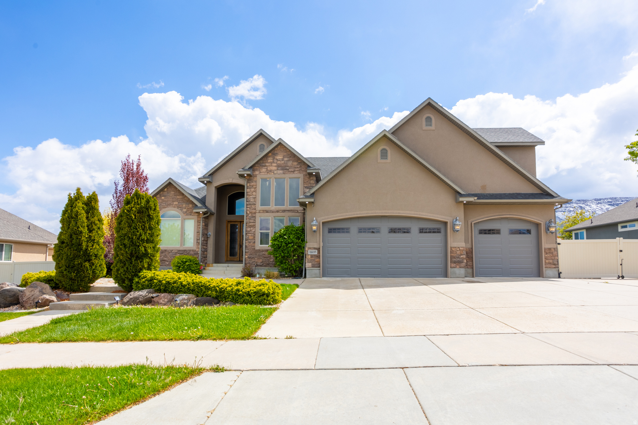**Open House Saturday, May 30th between 11:00 am to 1:00 pm** PRICE REDUCTION OF $50,000!!! Beautiful and majestic home featuring convenient main floor living with high ceilings and a spacious, open feel throughout. The huge master suite offers a perfect private retreat, while the home also includes a theater room for added entertainment. Enjoy a stunning backyard complete with a fountain - ideal for relaxing or hosting. Located in a quiet, desirable neighborhood with RV parking and plenty of space for all your needs. The unfinished basement provides endless potential and room to grow. A truly wonderful place to call home!