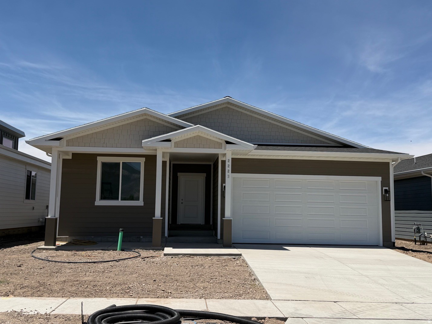 Welcome home to this beautiful brand-new construction in a fantastic location! This thoughtfully designed home features 2 spacious bedrooms, 2 full bathrooms, and a dedicated office just off the front entry-perfect for working from home, a hobby room, or additional flex space. The open-concept floor plan creates an inviting space for everyday living and effortless entertaining while maintaining a warm, cozy atmosphere. The well-appointed kitchen flows seamlessly into the living and dining areas, making it easy to gather with family and friends. One of this home's standout features is the impressive 6-foot-tall crawl space that extends beneath the entire home, providing abundant storage without sacrificing valuable living space. Move-in ready and built with comfort and convenience in mind, this home is ready for its new owners. Schedule your showing today and come see everything this exceptional home has to offer!   Square footage figures are provided as a courtesy estimate only and were obtained from  builder plans.  Buyer is advised to obtain an independent measurement.