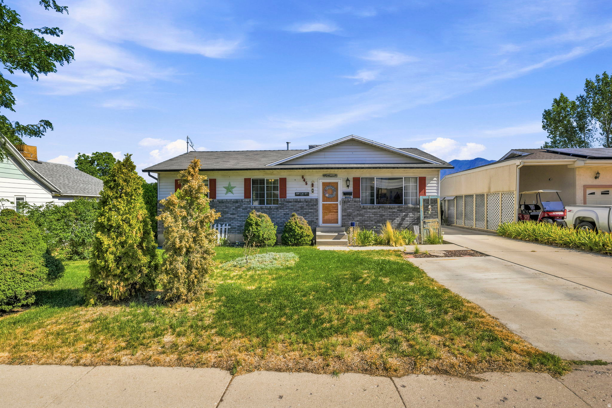 ***OPEN HOUSE: SATURDAY, JULY 25th & SATURDAY, AUGUST 1st from 10:30 AM - 1:00 PM.*** GIANT OPPORTUNITY!  This charming property offers Exceptional Flexibility with a large L-shaped lot ZONED FOR BOTH RESIDENTIAL AND COMMERCIAL USE, featuring access from two different roads. Located near the Spanish Fork Costco and thriving local businesses, this rare find is perfect for a home business or long-term investment.   This 1 -OWNER 1985 home with over 2,100 sq ft. features 5 bedrooms, a den, 2 bathrooms, and a mature yard with apple, pear, peach, and apricot trees. The layout and zoning open the door to COUNTLESS OPPORTUNITIES-such as a doctor's office, dentist, esthetician, boutique, or floral shop. Two sheds and a large outbuilding are included. DON'T MISS YOUR CHANCE - Call or come explore today!!!