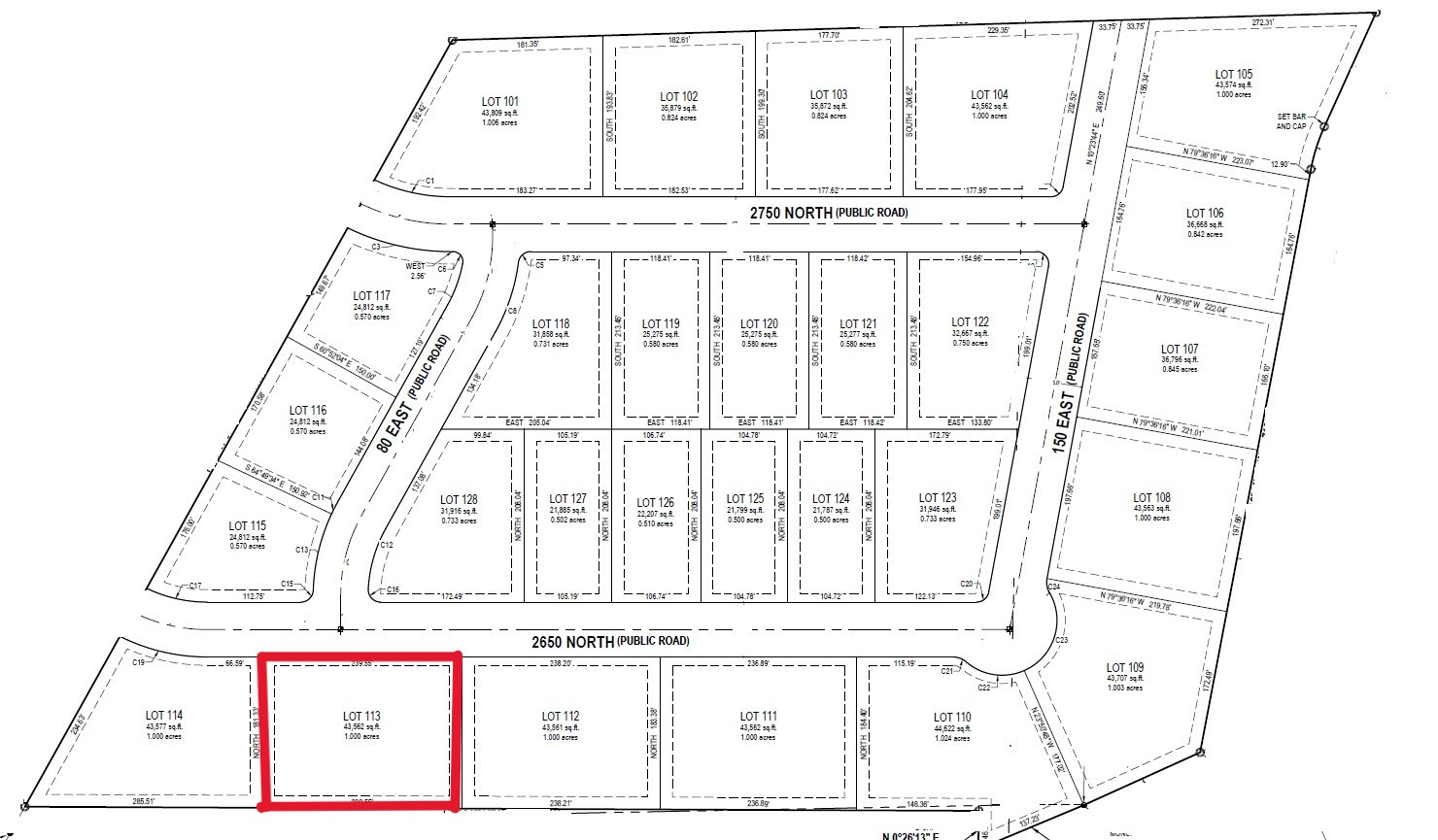 CEDAR RIDGE ESTATES - Land