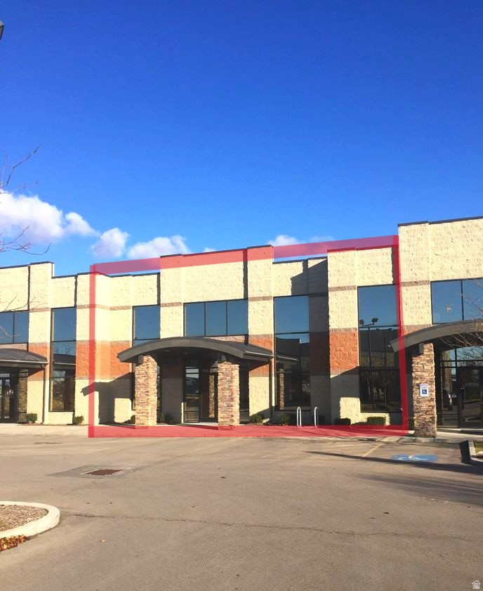 Warehouse Flex-Space Condo in excellent location off of Redwood Road. Easy Freeway access. 5 dedicated parking spaces, 14 x 14 overhead door. Office space consists of 1 office, reception area, 2 bathrooms and a break room. 2100 sq.ft is warehouse space. HOA covers landscape maintenance, snow removal and water
