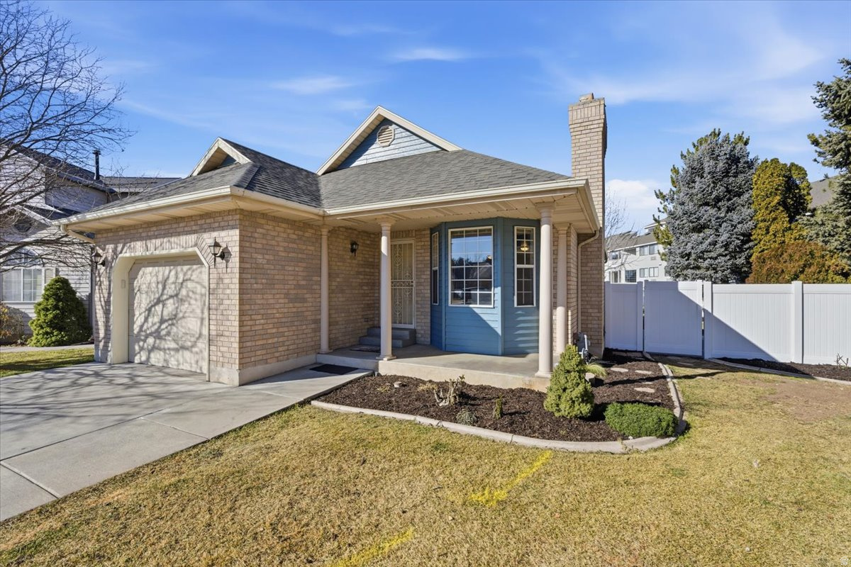 New Price! Beautiful rambler in a quiet Orem cul-de-sac featuring 4 bedrooms and 3 bathrooms, plus a custom office with built-in desk, bookcases, and storage that could easily serve as a 5th bedroom. The updated basement kitchen showcases stylish quartz countertops, perfect for added living space or entertaining. Enjoy the large, private yard with vinyl fencing -- ideal for relaxing or gatherings. Located in a highly desirable neighborhood close to everything Orem has to offer, this home blends comfort, flexibility, and location all in one. See today!