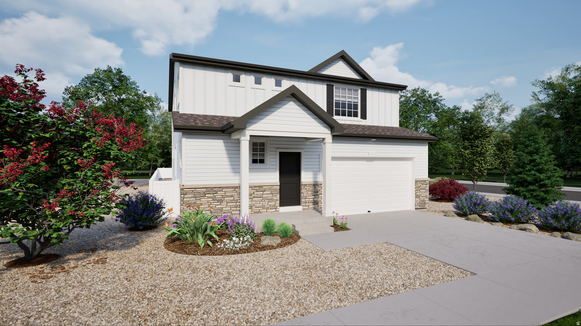 Set in the desirable location of Wander, enjoy life in this amenity-rich community situated along Utah Lake's north shore with acres of parks, trails, and recreation. The Esprit floorplan blends style with innovation in a home crafted for flexibility, affordability, and efficiency. This single-family, 2-story layout spans 2,986 sqft and offers 4 beds, 2.5 baths, and a 2-car garage. (Photos are of another home in another community. Esprit Homesite 1046)
