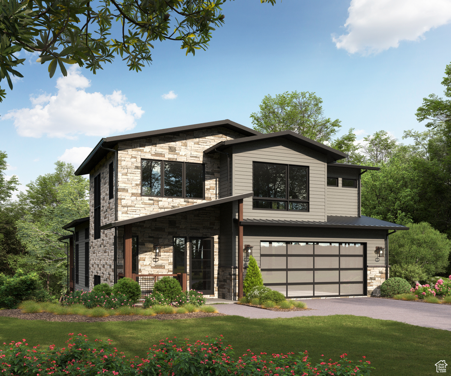 Welcome to your future dream home at 4044 W Crest Court (Lot 314) in the prestigious Discovery Ridge, nestled in a serene cul-de-sac. Currently in the pre-construction phase, this home offers prospective buyers a fantastic base design with the flexibility to tailor interior finishes and expand the size according to personal preferences.  The shown design for this home includes 3637 square feet of living space featuring 4 spacious bedrooms and 3.5 bathrooms. It also features a two-car garage conveniently located on the main level for easy access, allowing homeowners to walk groceries directly into the kitchen and pantry. This thoughtful layout ensures both comfort and functionality, making everyday tasks more convenient.  For those desiring more space or additional features, there are options to expand the floorplan up to 4200 sq ft, which can accommodate up to 5 bedrooms and 4.5 bathrooms. These customizable options allow you to create a home that perfectly suits your lifestyle needs.  The heart of the home features a planned gourmet chef's kitchen with potential top-of-the-line stainless steel appliances, upgraded quartz countertops, and an oversized center island with bar seating-ideal for entertaining and culinary creativity. Buyers will have the opportunity to select from a variety of luxurious finishes, including hardwood and tile flooring, sophisticated lighting, and modern aesthetic details from renowned lifestyle brands.  Additional features planned include a pre-wired smart home system, a full basement designed for guest accommodation with its own laundry facilities, a dry bar for social gatherings, and a pre-wired theater room for ultimate entertainment. Outdoors, the property will feature a full sprinkler system and tastefully planned landscaping, both customizable to meet the buyer's preferences.  Located in the 72-acre Discovery Ridge community, adjacent to Woodward-Park City's premier action sports resort-this location offers easy access to world-class skiing, vibrant restaurants, shopping, and all that Park City has to offer, with Salt Lake City and its international airport just a short drive away.  Take this opportunity to craft your ideal living space at 4044 W Crest Court in Discovery Ridge-where luxury meets personalization in a community designed for the discerning buyer.