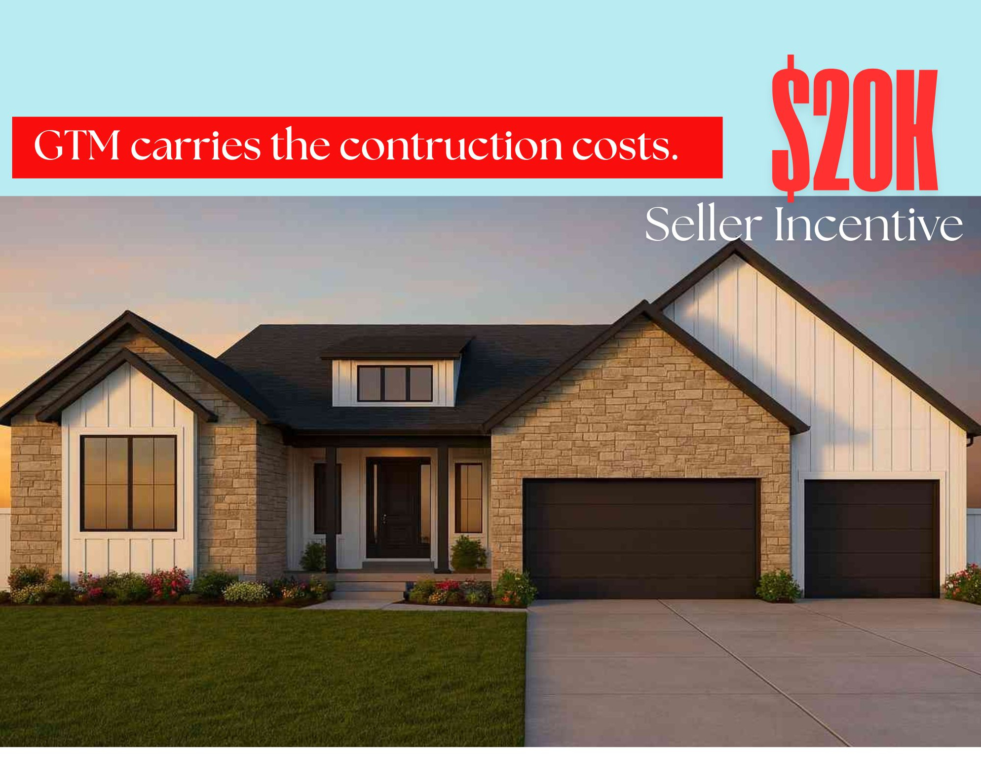 *TO BE BUILT*  $20k Seller Incentive when using preferred lender . GTM carries construction financing, buyer does not need a construction loan.  Home comes with front yard landscaping.  WELCOME TO THE QUINCEE!  *To be built* *Home to include the following: Vaulted Ceilings in Primary bedroom and Living Room, LED Disc Lighting, Ceiling fan in Living room and Primary bedroom. Tall decorative baseboards. LVP flooring in all main areas including bathrooms. Quality carpet in bedrooms. Fireplace in Living Room. *Kitchen: Soft close Knotty Alder Stained Cabinets and Granite Counter tops with Subway Tile backsplash. Cabinets featuring End Panels and Crown Moulding. Walk-in Pantry. Stainless under mounted sink with disposal, walk-in pantry, stainless steel refrigerator, induction stove top, oven, dishwasher and microwave that can be used as a convection oven. *Bathrooms: Tile surrounds in tub and showers. European glass in Primary ensuite. Adult height vanities. Taller, elongated toilets. Central HVAC, Energy efficient furnace, Tankless Water Heater. *Garage & Exterior Features: Third car bay, garage door openers, and 30 year architectural roof shingles. Square footage figures are provided as a courtesy estimate only and were obtained from Builder Plans. Buyer is advised to obtain an independent measurement. -Photo is a rendering and not of the actual home. Photos are of a previous home build, color and options are subject to change.