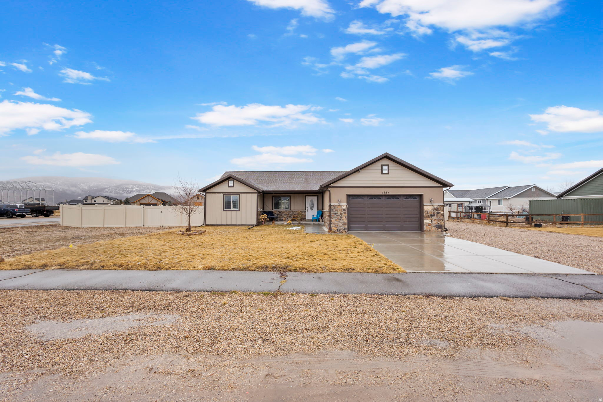 THIS AMAZING PROPERTY IS FEATURED ON TELEVISION REAL ESTATE ESSENTIALS ABC 4 UTAH. Discover the perfect blend of spacious family living and smart investmenity.This stunniing 2018 built rambler ranch style main home sits on a full 1-acre lot with breathtaking mountain surroundings and easy access to outdoor adventures,just minutes from Park City and Heber Valley. Luxurious primary suite with private en-suite bathroom and walk-in closet.Open concept kitchen featuring stainless steel appliances:refrigerator,range,hood,microwave,dishwasher, granite countertops,white cabinets.Cozy living room with electric fireplace and ceiling fan for year-round comfort,included washer/dryer,laminate flooring throughout for easy maintenance. Attached 2 car garage + 2RV parking spots + total 6 parking spaces for all your toys and guests.Separate detached ADU fully legal and approved by Francis city (built 2022,-1000 sq ft, 2-story with 3 bedrooms and 3 1/2 bathrooms. Modern kitchen with granite countertops stainless steel appliances included. EXTRA BONUS: this property is approved as a horse property. Owner Financing Available - Seller Will Consider All Reasonable Terms.