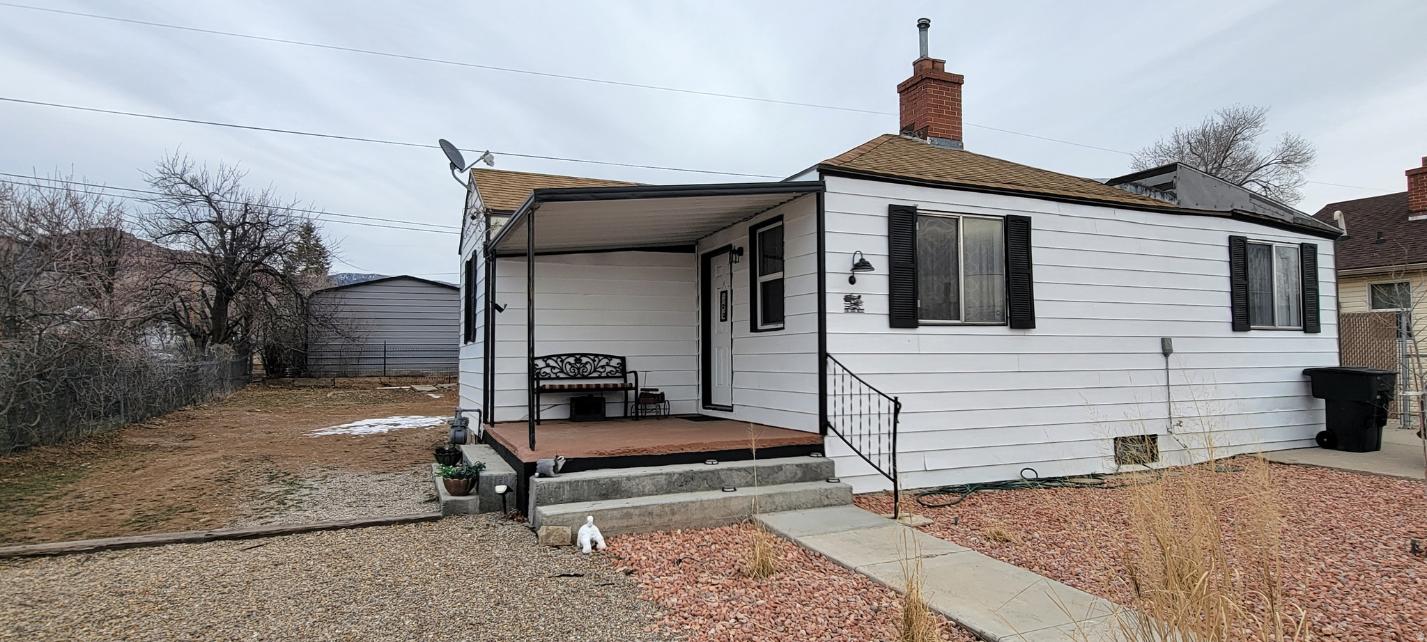 Nicely updated , yet still keeping to its origins this home is sure to please. Eat in kitchen offers a large sink with multiple features, newer appliances, and a small pantry. Roomy living room,  3 bedrooms, with original hardwood flooring, and 1 bath complete this one level home. Basement offers storage, as does the large shed in the back. This home has been an Airbnb, and can come with many extras. You will want to see this super cute centrally located East Carbon home. Square footage figures are provided as a courtesy estimate only and were obtained from county records. Buyer is advised to obtain an independent measurement.