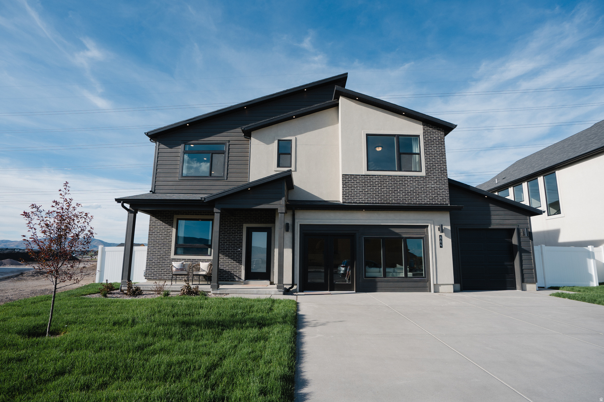 Welcome to the NEW Lakeview Fields community in North Provo, featuring stunning mountain views and a prime location with quick access to I-15. The Newport floor plan is a must see, offering a spacious open layout with 9' ceilings, large windows for tons of natural light, a pocket office right off the kitchen, and a flex room off the entry. Enjoy a large great room, oversized 2 car garage with optional 3 car, and thoughtfully designed spaces throughout.  Buyers have the opportunity to fully personalize their home, including exterior style with Modern or Farmhouse options, exterior colors, and all interior finishes. This home also includes high end features such as granite throughout, tile in bathrooms and laundry, wood laminate flooring, stainless steel appliances, and a tankless water heater. Built with energy efficiency in mind including a 95% furnace, low e windows, 2x6 exterior walls, upgraded insulation, and a zoned furnace system.  Choose between a loft or optional fourth bedroom upstairs to fit your needs. Builder is offering a 3% flex incentive to use toward a rate buy down, closing costs or design center upgrades. Photos are of a previous model home. Come see the Keystone construction difference, at Lakeview Fields!