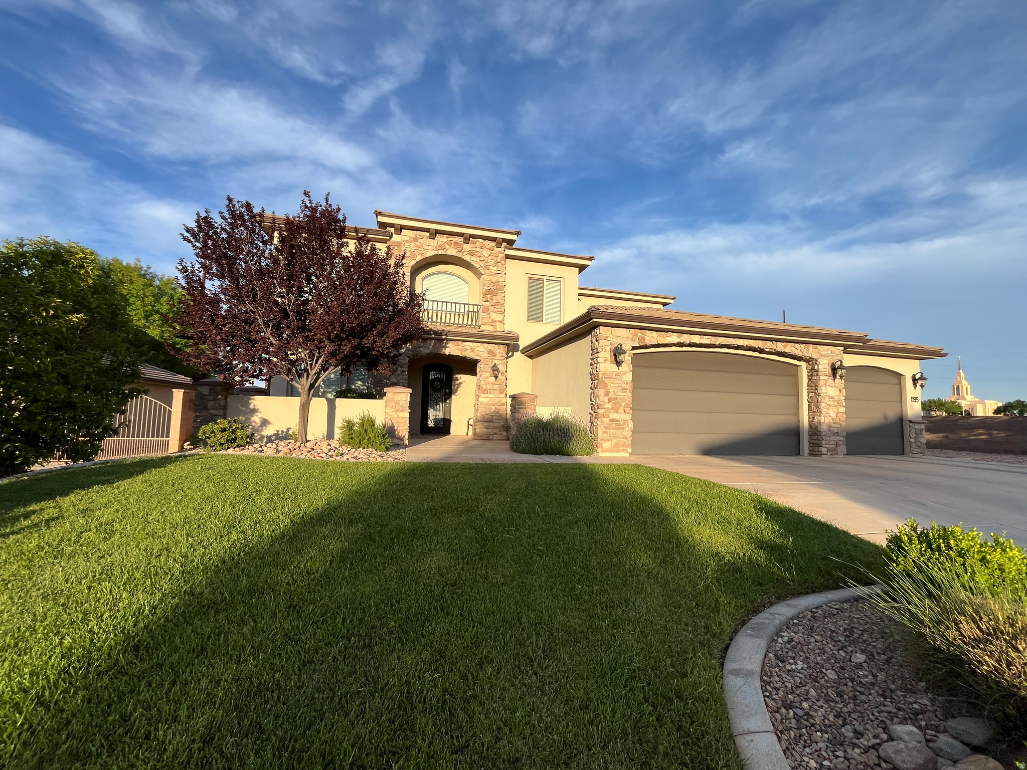Very well cared for home in one of the favorite neighborhoods in Washington County. The main floor has a spacious living room, kitchen and Primary Suite, along with an office, mud room and half bath. Upstairs has five more bedrooms, two bathrooms, a laundry room and a family room. The lot is ready to enjoy with nice lawn, fruit trees, garden boxes, sport court, in ground trampoline, and room for almost anything you need. The fence is designed to be easily removed so you could add RV Parking, a shop, pool or more. The back of the home points east so you get morning sun and shade across much of the backyard all afternoon. The primary suite has two big closets, laundry hookups, separate shower and tub, two vanities, water closet and linen closet. Recent updates include kitchen counters and main floor carpet. Easy one floor living with room for all the little ones or guests you could want. No HOA! Roomy 3 car garage.