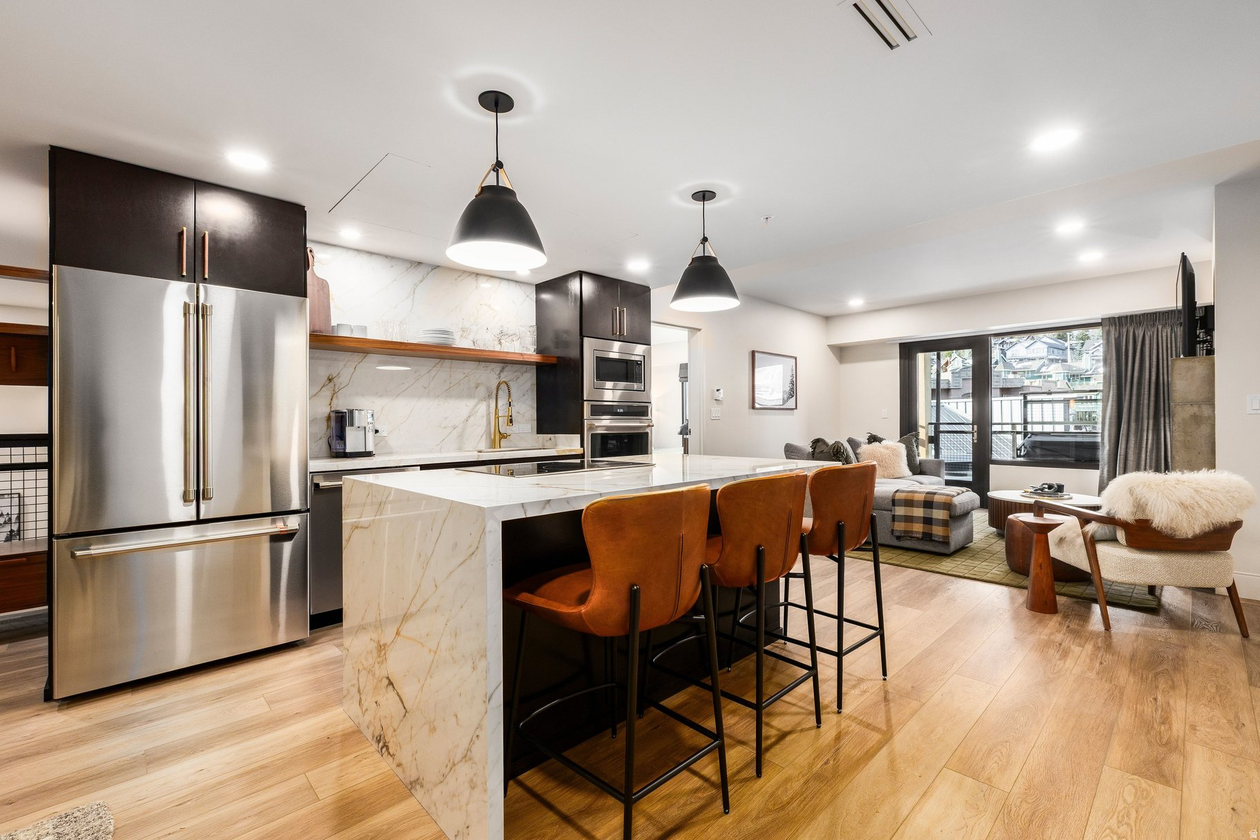 Maximize flexibility with this 3-bedroom lock-off residence in the heart of Old Town. Thoughtfully configured for both privacy and versatility, the layout functions as a full three-bedroom retreat or separates into independent units-ideal for hosting guests in their own space or optimizing your ownership usage. Contemporary design meets mountain sophistication with clean lines, high-end finishes, and an open-concept floor plan. Expansive windows and oversized private decks extend living outdoors with views of the surrounding peaks. Lock-and-leave convenience means no maintenance worries, while the Old Town location puts you steps from Park City's best dining, shopping, and ski access. A rare offering that adapts to how you actually use the mountains-whether gathering the whole family or splitting time with friends. Operating as Main & Sky until amenities are complete, the property will relaunch as The Albion Park City developed by Reef Capital, with ownership including exclusive year-round access to Marcella on Main debuting this summer.