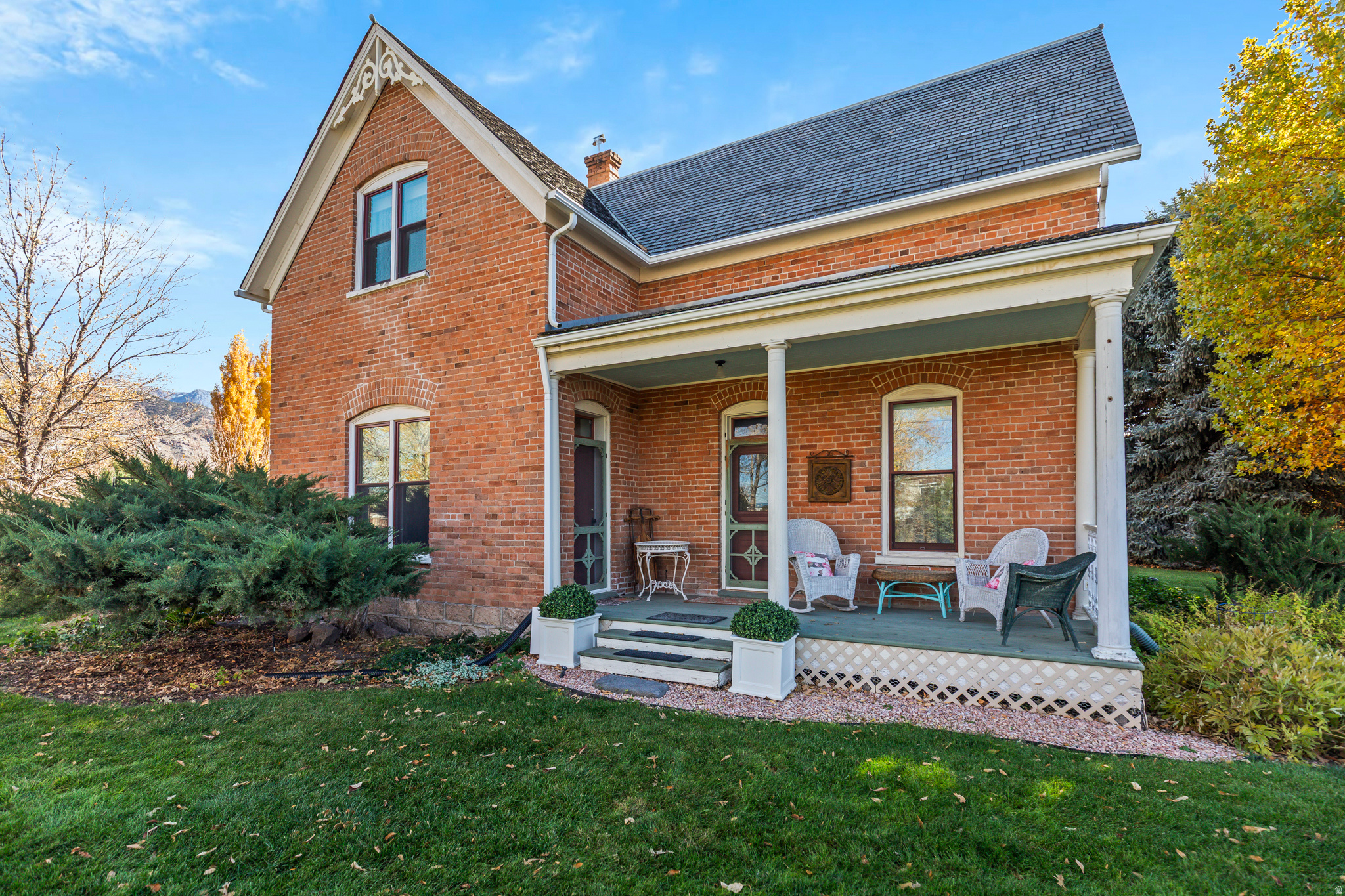 Your dream Victorian retreat just hit the market! Nestled in the heart of Monroe, Utah, this beautifully preserved historic home offers 4 bedrooms, 2 bathrooms, and timeless character paired with modern updates. Step outside to enjoy award-winning apple orchards, landscaped gardens supported by valuable city irrigation, and a charming carriage house featuring three bays and a private studio apartment-perfect for guests, in-laws, or rental income. Whether you're seeking a multi-generational home, creative retreat, or peaceful getaway, this property offers unmatched charm and versatility. Too many features to list! You really have to see it in person to fully appreciate all it has to offer. Square footage figures are provided as a courtesy estimate only and were obtained from tax records. Buyer is advised to obtain an independent measurement.