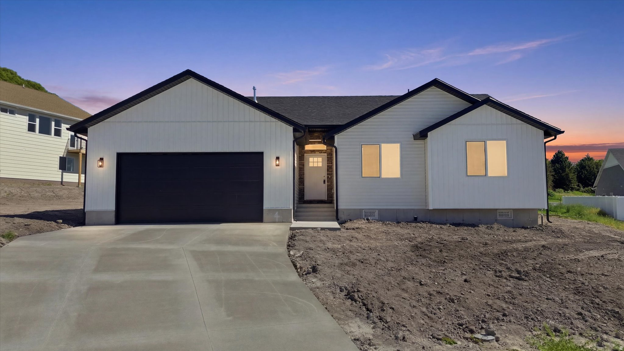 Brand new construction home offering peaceful country living on .34 acres. You'll love this open concept floor plan featuring three bedrooms, two full baths, stylish kitchen, and spacious family room. This home is ready for a new owner!