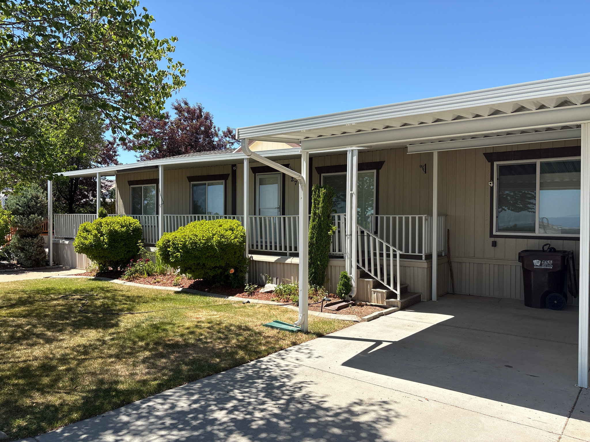 This beautiful modular home is located right outside Hill AFB. You will not believe all this home has to offer. You will enjoy your days relaxing on your covered porch and taking in the mountain and valley views. Once inside, you will love having a formal living room and spacious family room. Your huge kitchen has stainless steel appliances, a gorgeous back-splash and knotty alder cabinets. The master suite has it's own private bath, huge walk-in shower and walk in closet. With 3 bedrooms and 2 bath you will have tons of room for everyone. This home is located on two lots and the back yard even includes a 10x10 shed to store your toys.  You really need to see this home to appreciate all that is has! Buyers must have been pre-qualified with a lender prior to showings. Square footage figures are provided as an estimate only and were obtained from seller . Buyer is advised to obtain an independent measurement. ** Buyer and buyers agent to confirm all information. Agents, please read agents remarks.