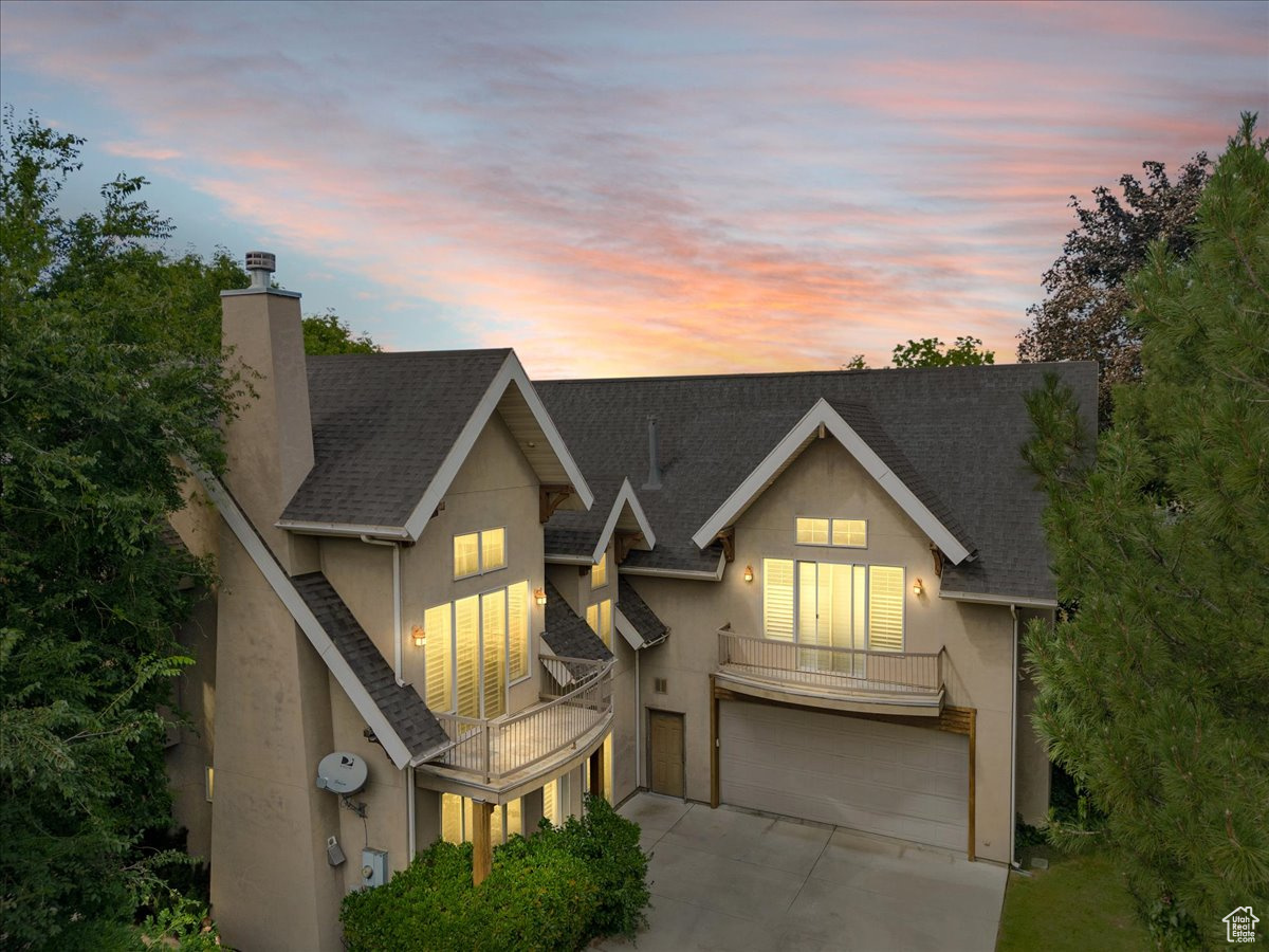 Beautiful Murray Home in Park-Like Setting with Stream and Mountain Views  This beautiful 2 story home sits on an estate-like property with a large private backyard, mature trees and a stream running through it.  It features an open layout with vaulted ceilings and quality finishes throughout.  The gourmet kitchen with cozy fireplace and multiple gathering areas is perfect for entertaining.  The home offers 5 bedrooms, 4.5 baths, a flex room, den, large loft, laundry room, a 2-car garage and room for additional parking.  It is close to shopping, dining, entertainment, outdoor recreation and freeway access.    Square footage figures are provided as a courtesy estimate only and were obtained from county records .  Buyer is advised to obtain an independent measurement.