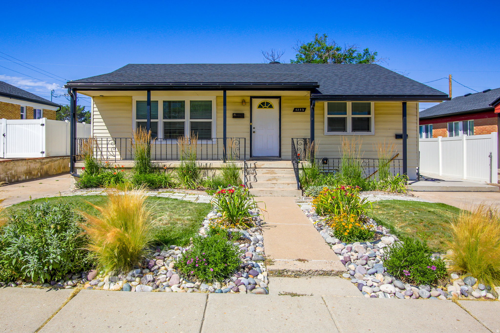 Opportunity, flexibility, and value come together in this well-maintained Washington Terrace rambler! Offering 4 bedrooms, 2 bathrooms, two kitchens, two laundry areas, and separate entrances for each level, this home is ideal for multigenerational living, extended family, guests, or buyers looking for a potential house-hack opportunity to help offset today's higher mortgage payments.  Enjoy a low-maintenance yard with mature landscaping, while the backyard offers excellent sunlight and the perfect space to create your own garden or outdoor retreat. Major improvements include a newer roof, updated windows, updated HVAC system, and a paid-off solar system, providing peace of mind and long-term energy savings. Outside you'll also appreciate two driveways, RV parking, a detached garage, and plenty of off-street parking.  Conveniently located just minutes from Weber State University, McKay-Dee Hospital, Hill Air Force Base, shopping, dining, parks, and easy freeway access, this home is perfectly positioned for homeowners, investors, healthcare professionals, or anyone seeking a flexible floor plan that can adapt to changing needs. Homes offering this combination of functionality, income potential, and major system updates are difficult to find at this price point.  Square footage figures are provided as a courtesy estimate only and were obtained from county records. Buyer is advised to obtain an independent measurement. Buyer and Buyer's Agent are advised to verify all information.