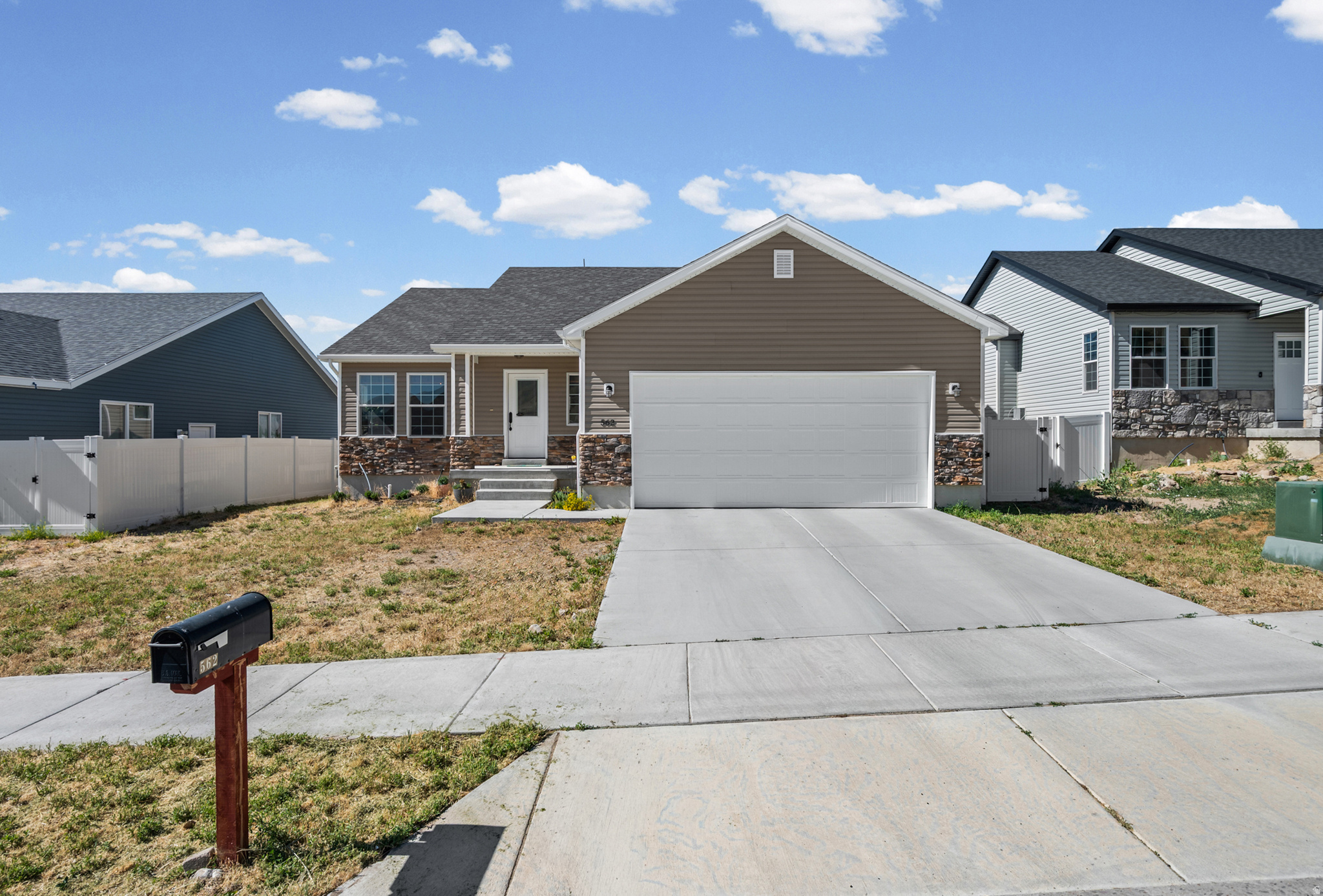 This immaculate, move-in-ready rambler offers 3 bedrooms, 2 bathrooms, including a spacious primary suite with its own private bathroom. Enjoy the convenience of a 2-car garage and a large backyard with plenty of room to entertain or relax. The unfinished basement provides a blank canvas, ready for your personal vision and future customization. A built-in home humidifier is integrated into the HVAC system, helping maintain comfortable indoor humidity levels year-round. Come see all this home has to offer!