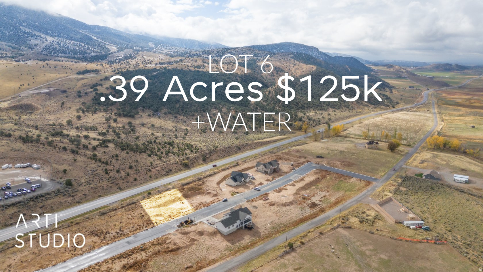 LOT 6 (.39 acres) Available in the new subdivision of Manti Crystal Springs build your dream home where you can stretch out, relax and enjoy beautiful views within a hop, skip and a jump from Manti's downtown. These Improved lots have water power and sewer and are ready for your custom home. Bring your own builder and plans, OR we can build to suit with your plans or ours. Don't forget to bring your horses, cows, goats or chickens, they are welcome! There is culinary water from the city and pressurized irrigation will be installed and available for use to each lot. This neighborhood is planned for comfortable homes and spacious surroundings that fit into an elevated country feel with NO HOA! (See our CC&Rs for details). Drop by and pick your lot today!