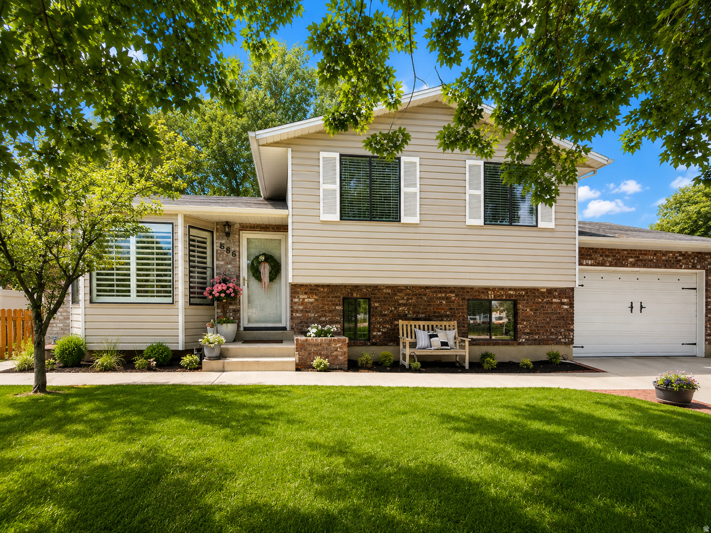 Enjoy the best of indoor and outdoor living! This well cared for home offers ample gathering spaces, beautiful finishes, a large fenced in yard with mature tress, garden beds, and plenty of room to relax, play and entertain.   Square footage figures are provided as a courtesy estimate only.  Buyer is advised to obtain an independent measurement.