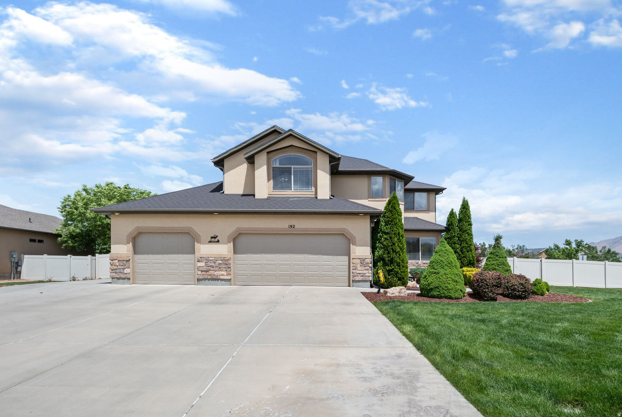 **Open House Saturday June 20th 12pm-2pm** Welcome to highly sought-after Ponderosa Estates in Stansbury Park! Situated on a beautifully maintained corner lot just under half an acre, this stunning home offers the perfect combination of space, functionality, and curb appeal. With over 3,500 square feet, 5 bedrooms, and 4 bathrooms, and a home office, there's room for everyone to spread out and feel at home.  Outside, you'll love the fully landscaped yard, expansive RV parking, and oversized 3-car garage - giving you all the space you need for toys, storage, and entertaining. Inside, the home has been exceptionally well cared for and offers a layout designed for comfortable everyday living. This home has already PASSED A HOME INSEPCTION with no major issues! Opportunities to own in Ponderosa Estates don't come around often - don't miss your chance to call this incredible property home! Buyer/Buyer Agent to verify all information.