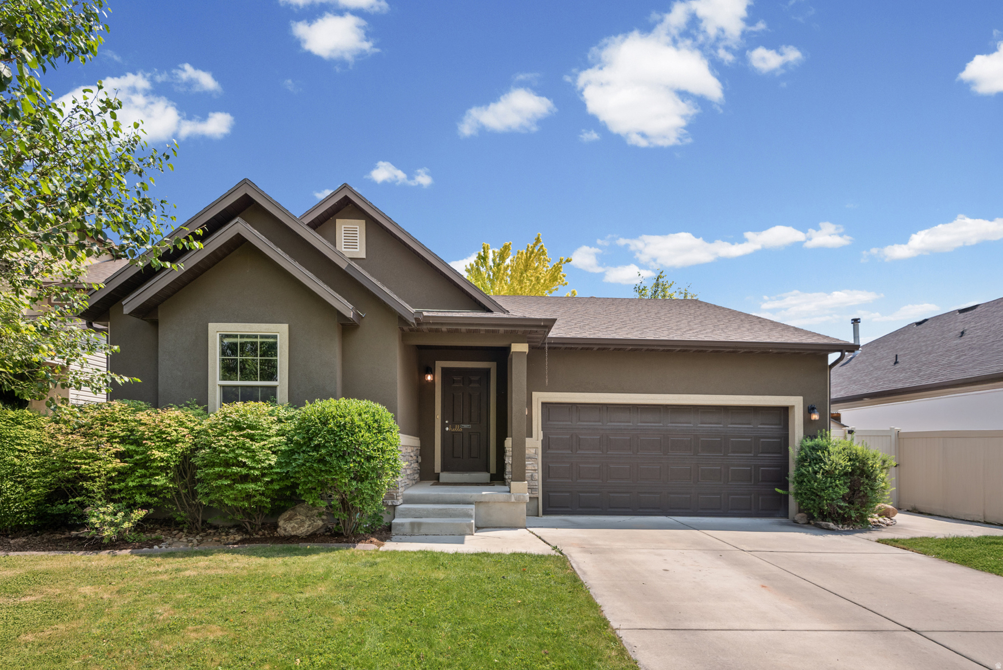 Welcome to this spacious home nestled in one of Spanish Fork's well-established neighborhoods! Enjoy beautiful mountain views while being just minutes from schools, parks, shopping, dining, and everyday conveniences. With generous living spaces and multiple bedrooms, there's room for everyone to spread out and enjoy both comfort and privacy. Whether you're looking to move right in or create your dream home, this property offers the perfect blank canvas to make it your own. Step outside to a secluded backyard featuring mature trees, creating a peaceful setting for relaxing, entertaining, or enjoying Utah's beautiful evenings. As an added bonus, the home features a fully paid-off solar panel system, offering increased energy efficiency and long-term savings.   Square footage figures are provided as a courtesy estimate only and were obtained from County Records.  Buyer is advised to obtain an independent measurement.