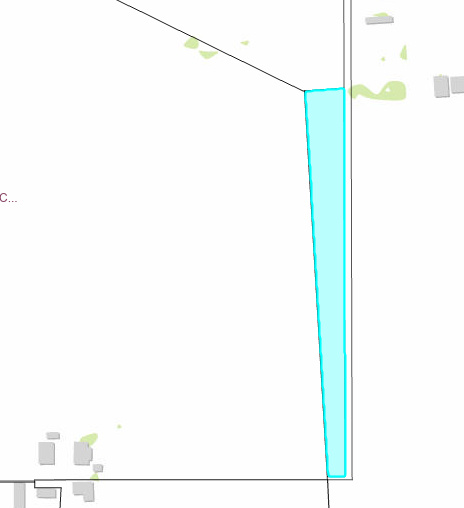 A long thin rectangle half acre in the Provo River Delta farmland area.  It is long and thin but has great potential!