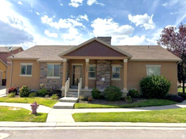 Move in ready!  This beautiful townhome faces the street, nestled in the heart of the beautiful Ranches Golf Course , with shopping close by.  In excellent condition, features 2 kitchens, 2 laundry rooms for complete autonomous basement living for adult family members.  Maintenance-free yard, short walk to the playground & church.  Come & see today!  Sq. Ft. figures are provided as a courtesy estimate only & were obtained from county records .  Buyer is advised to obtain an independent measurement & verification of all specs.