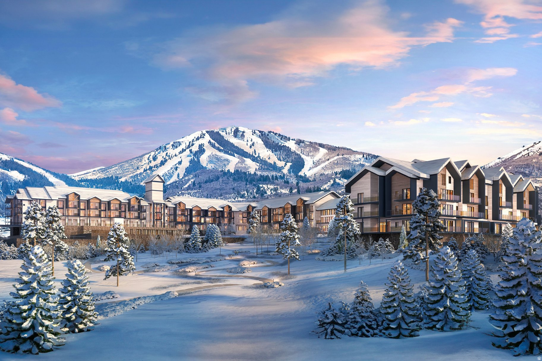 New construction, fully furnished and turnkey residence currently being built, offering a thoughtfully designed two-bedroom, two-bathroom layout with timeless, contemporary finishes. Discover Park City's newest luxury condominium development - The Mason, a fully reimagined and newly renovated mountain retreat. Formerly known as The Lodge at Stillwater, The Mason is undergoing a complete transformation and rebrand, delivering elevated design, modern finishes, and timeless mountain style. Planned on-site food and beverage offerings, including a future restaurant and bar, are anticipated as part of the ongoing reimagining of The Mason. Ideally located on the shores of the Jordanelle Reservoir and directly across the street from Deer Valley East Village, The Mason offers immediate access to world-class skiing, year-round recreation, and everything Park City has to offer. From championship golf courses and endless hiking and biking trails to boating, paddleboarding, and outdoor adventure, this location places four-season living at your doorstep. Residents and guests will enjoy an exceptional collection of resort-style amenities, including a large outdoor swimming pool, multiple year-round hot tubs, a well-equipped fitness center, game room, ski owner's lounge, community fire pits and grilling areas, underground heated parking, bike storage, and a year-round onsite outfitter, with additional enhancements planned. The Mason features a thoughtfully curated collection of fully furnished, all-new residences showcasing timeless yet contemporary interiors and high-quality finishes throughout. With its unbeatable location, refined amenities, and modern mountain aesthetic, The Mason sets a new standard for luxury condominium living in the Jordanelle and Deer Valley corridor. Adventure begins the moment you arrive.