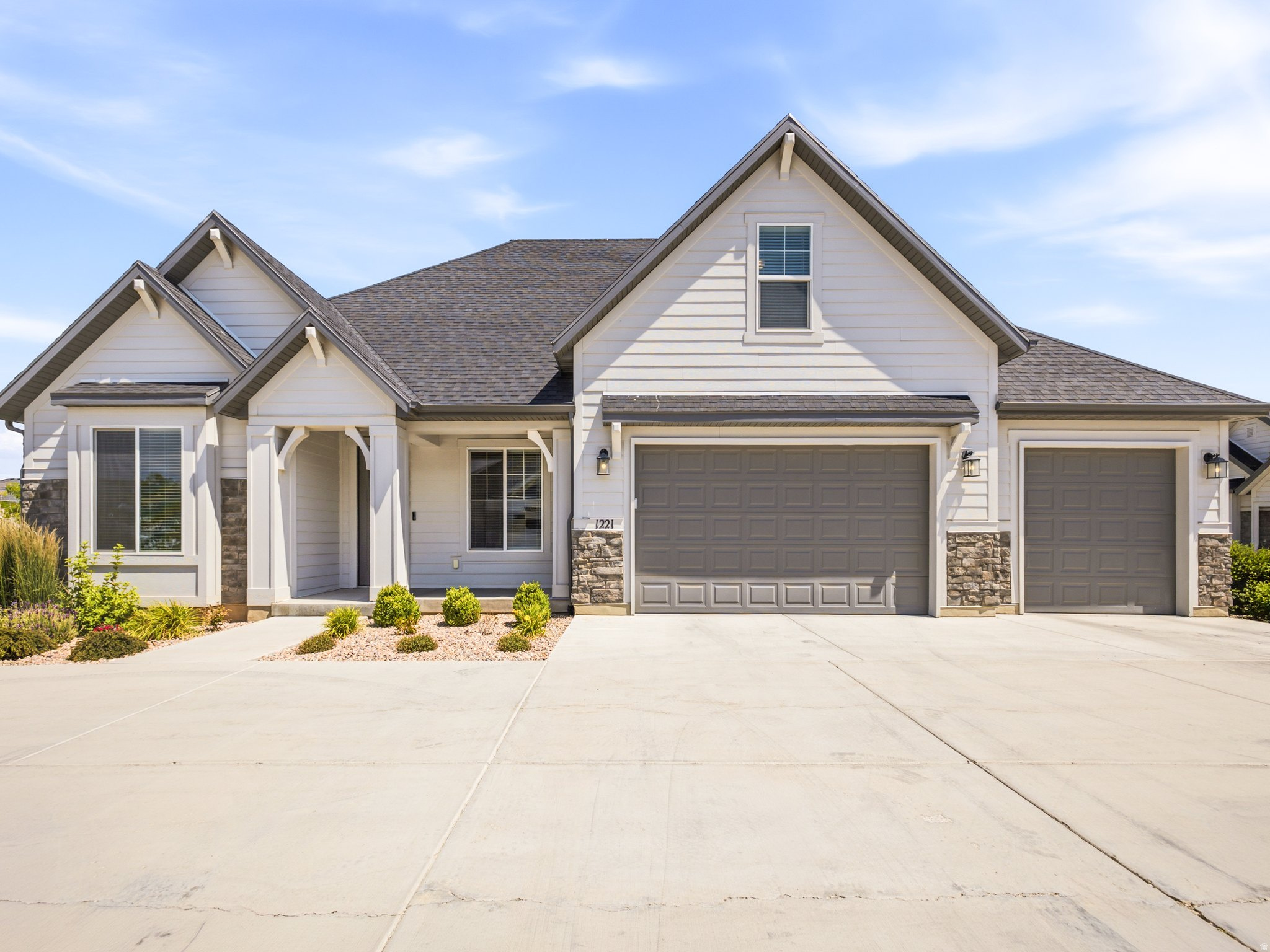 Welcome to Annie's Acres, one of Spanish Fork's most desirable 55+ communities. Built in 2021, this beautifully maintained 4-bedroom, 2-bath home offers comfortable single-level living with thoughtful upgrades throughout.  The open-concept floor plan features durable laminate flooring, an upgraded kitchen designed for both everyday living and entertaining, and a cozy fireplace that creates a warm and inviting gathering space. Large windows showcase stunning mountain views and fill the home with natural light.  One of the biggest advantages of living in Annie's Acres is the low-maintenance lifestyle. HOA services include full landscaping maintenance, snow removal, and exterior insurance, allowing you to spend less time on upkeep and more time enjoying the things you love.  Conveniently located just minutes from the Spanish Fork Recreation Center, shopping, dining, medical services, and I-15 access, this home offers both tranquility and accessibility. Enjoy the comfort of a newer home, the beauty of the surrounding views, and the convenience of a community designed for easy living.  This is a rare opportunity to enjoy low-maintenance living in a growing area with everything you need close by.