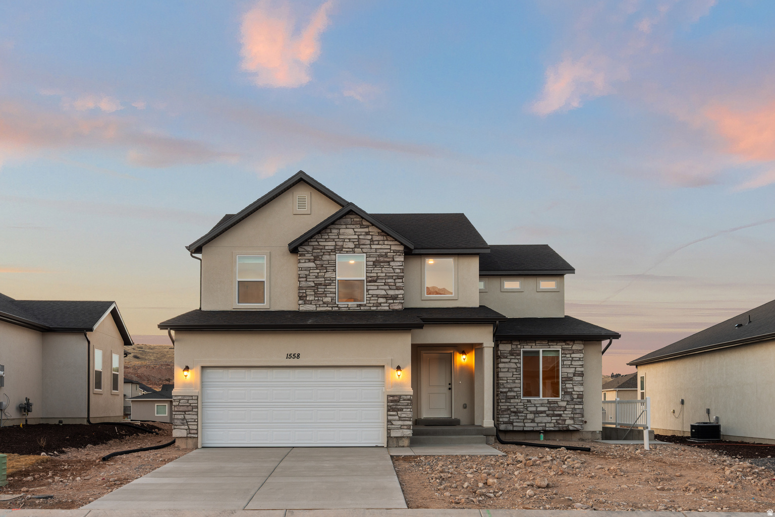 ***READY FOR POSSESSION w/LARGE BACKYARD & BASEMENT ENTRANCE*** PLAN: Martin(2)3200. 1558 S White Sage Santaquin. GARAGE: 2Car. BSMT: Exit. STATUS: Built. LOT: DEEP .21. LSCAPE: Yes. HOA: $10. DESIGN/BUILD: 10YrWarranty. 'BuyerVerifyAll'