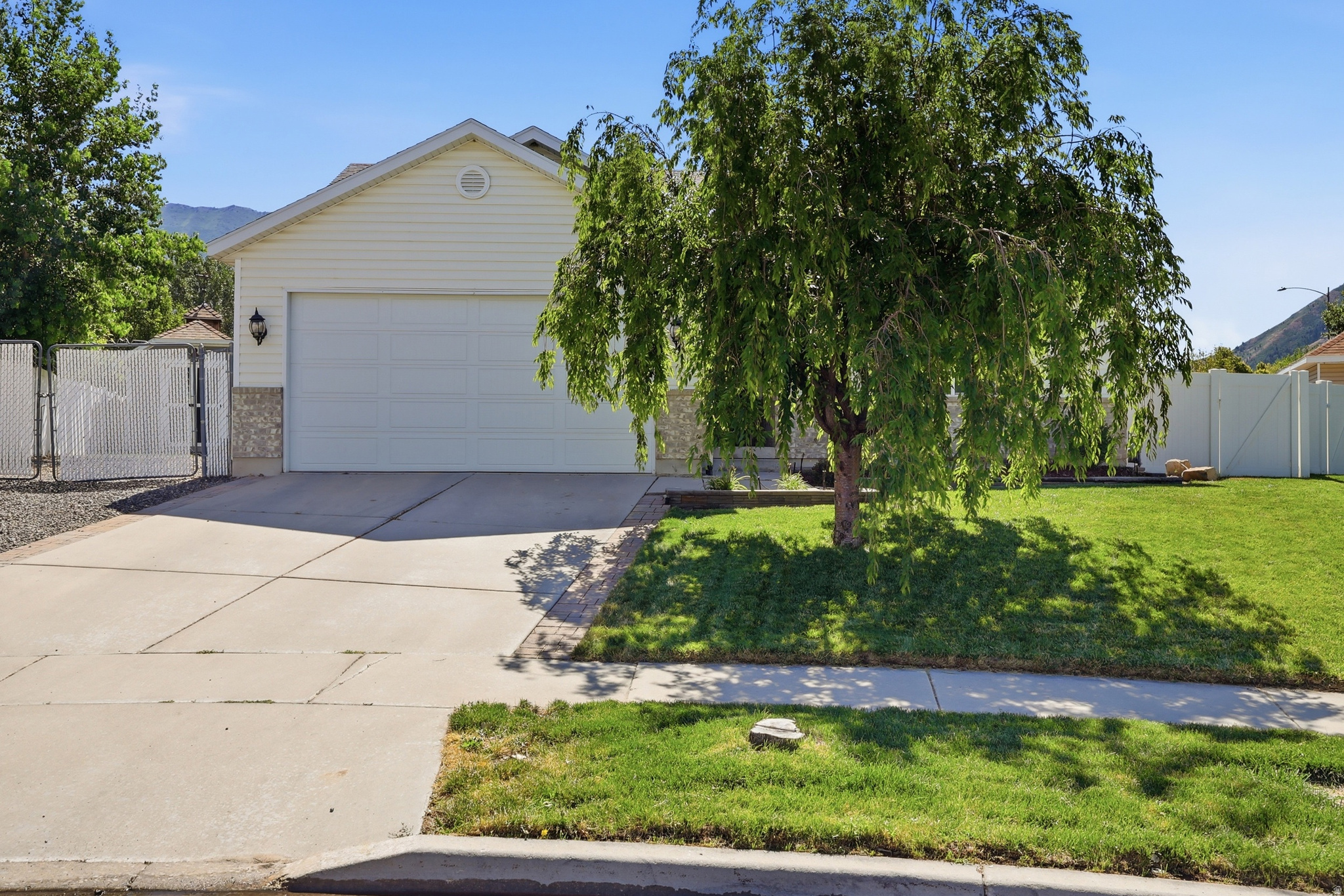 Don't sleep on this one! This meticulously care for home features open living, vaulted ceilings, primary bedroom on main, finished basement with projector and wired theater, fully fenced yard with beautiful landscaping and mountain views.  The home is close to schools, shopping, restaurants, a movie theater, Spanish Fork hospital, the Spanish Fork river trail system, Spanish Fork Canyon and Adventure Heights all ability park. The neighborhood is well kept and quiet. Might be just what you're looking for! Square footage figures are provided as a courtesy estimate only and were obtained from county records .  Buyer is advised to obtain an independent measurement.