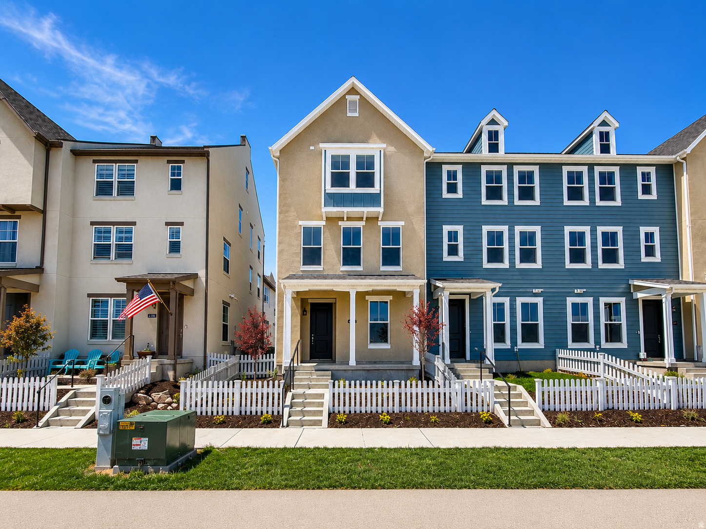4.99% FIXED rate PLUS a 2/1 buy down using our preferred lender (2.99% year one, 3.99% year two, 4.99% FIXED years 3-30) on this BRAND NEW Quick Move-In Adeline plan just a short walk to Daybreaks Watercourse. Enjoy maintenance free living at its best in this beautifully designed home. This END UNIT features 3 bedrooms, 2.5 baths, plus an unfinished storage room that can easily be finished as a 4th bedroom and full bath on the main level. The open-concept kitchen and large 20ft x 13ft family room with 9ft ceilings offer generous space for entertaining, filled with natural light throughout. Extend your gatherings outdoors to a covered deck just off the kitchen and fenced front yard. Landscaping and yard care are included in HOA. PLUS enjoy all of Daybreaks amazing amenities!