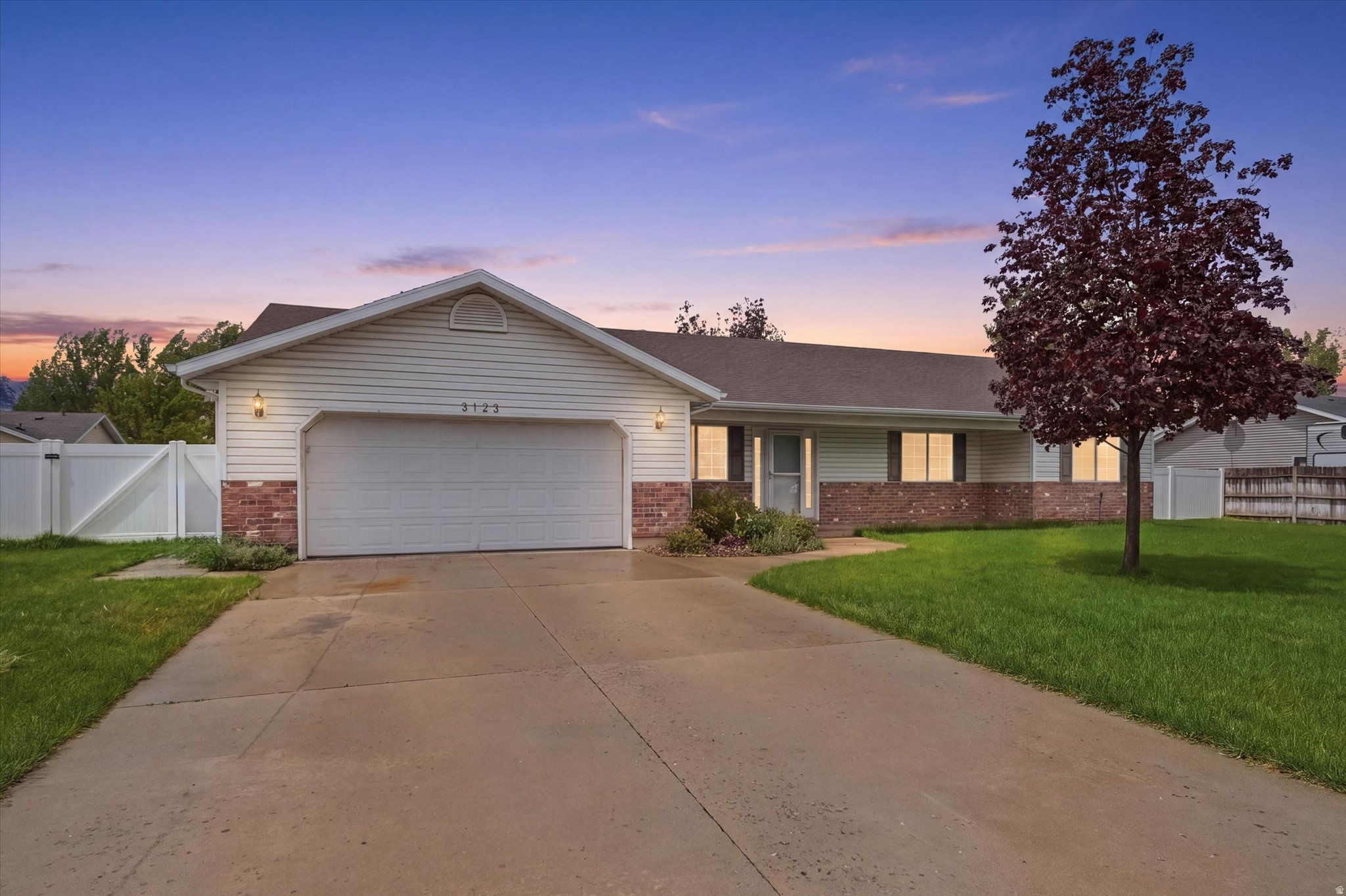 Nestled in a well-established Nibley neighborhood, this inviting single-level home offers comfort, space, and the kind of yard that's becoming harder to find. Situated on a generous quarter-acre lot, the fully fenced backyard provides endless possibilities-whether you envision summer barbecues, a thriving garden, room for pets to roam, or space for all the bikes, toys, and outdoor adventures that come with everyday life. Even better, the neighborhood park is just down the street.  Inside, the thoughtfully designed layout creates both openness and functionality. A welcoming covered front porch leads into a bright formal living area that flows naturally into the open kitchen, dining, and family room spaces-perfect for gathering, entertaining, or simply enjoying time together.  The spacious primary suite offers a private retreat complete with its own bathroom and walk-in closet. Three additional bedrooms provide flexibility for family, guests, hobbies, or a comfortable work-from-home setup.  With its established location, practical floor plan, and spacious outdoor living, this home combines warmth, convenience, and room to grow.  Square footage figures are provided as a courtesy estimate only and were obtained from county records. Buyer is advised to obtain an independent measurement. Offers will be reviewed as received.